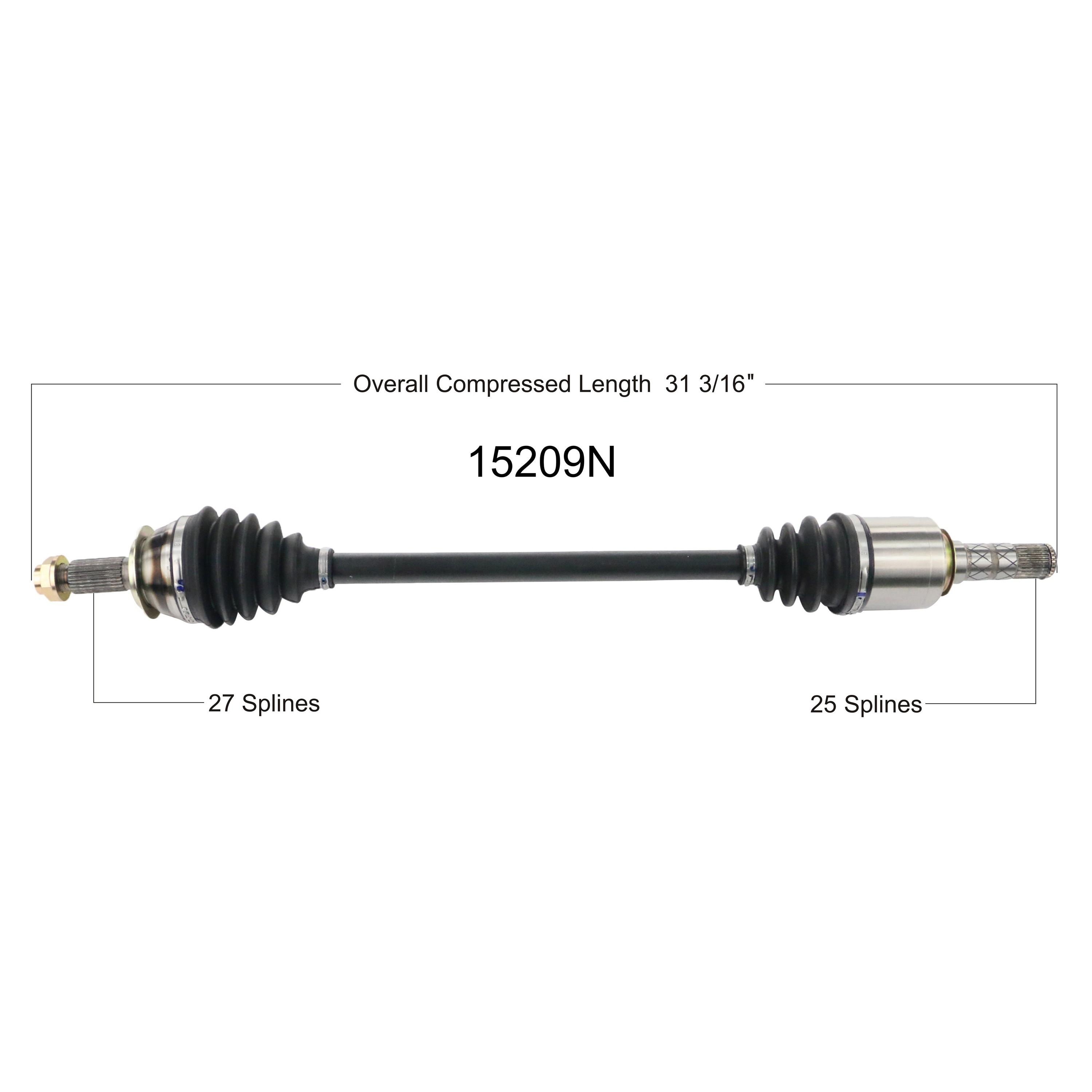 Duralast Gold CV Axle Assembly 15209N | AutoZone