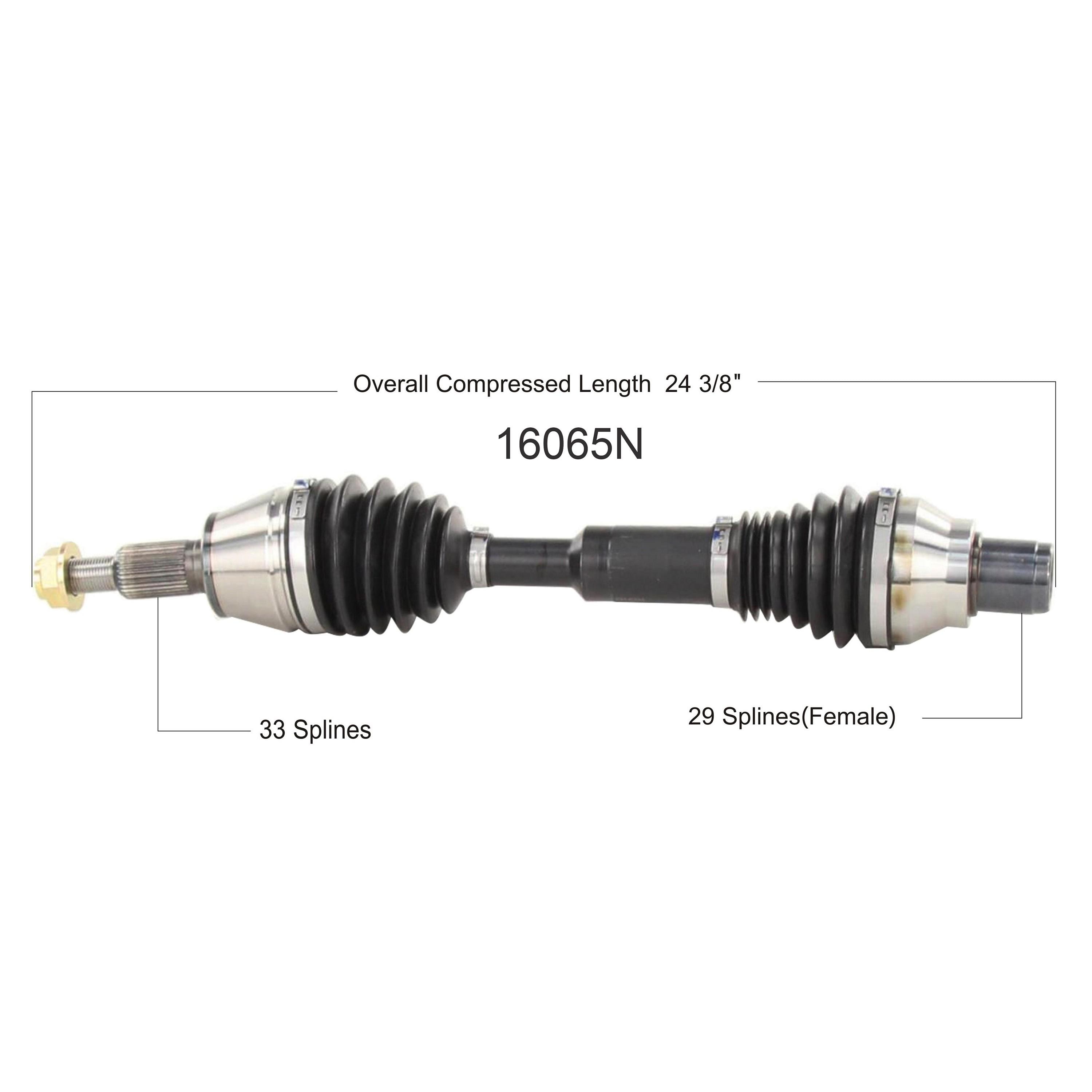 Duralast Gold Extended Travel CV Axle Assembly 16065N | AutoZone