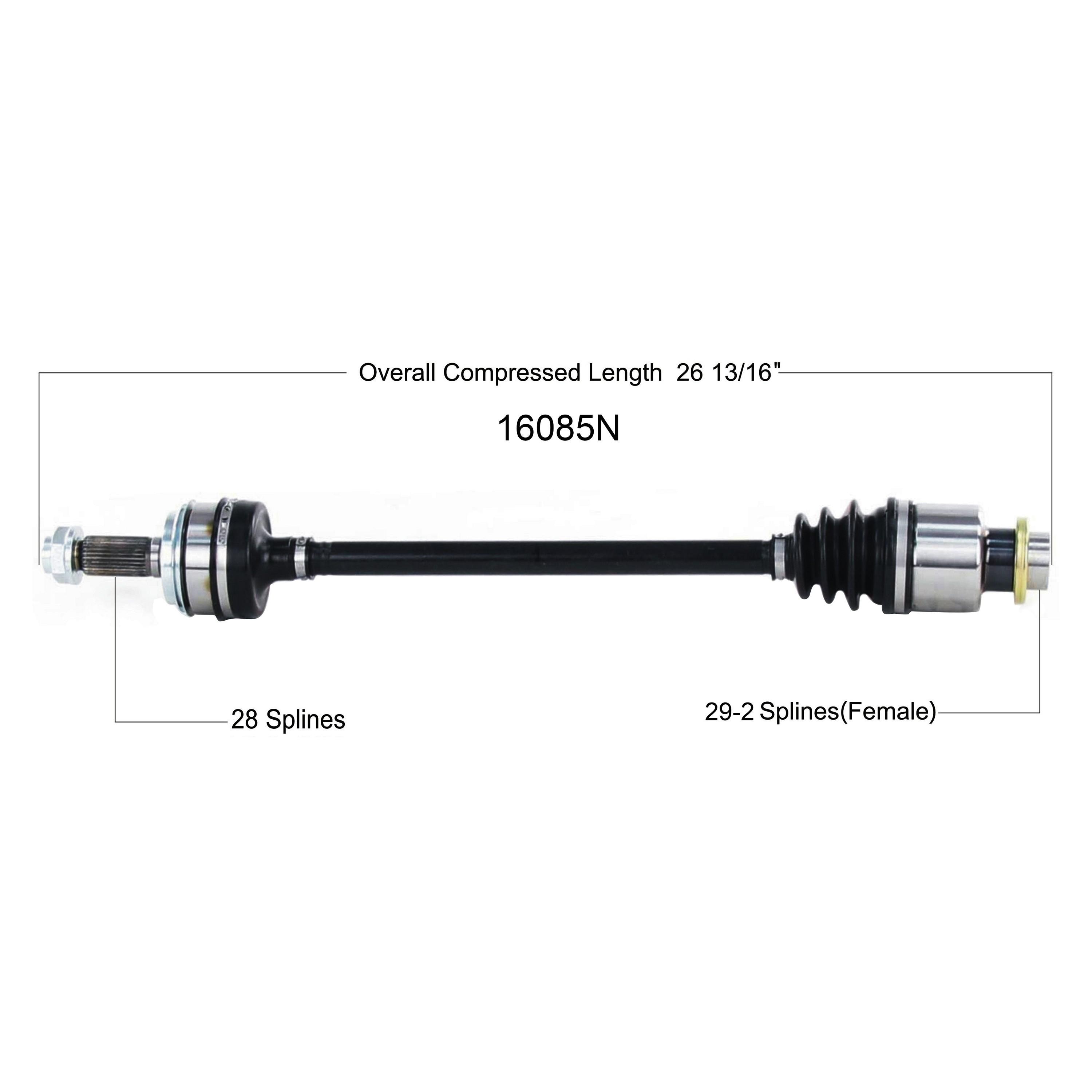 Duralast Gold CV Axle Assembly 16085N | AutoZone