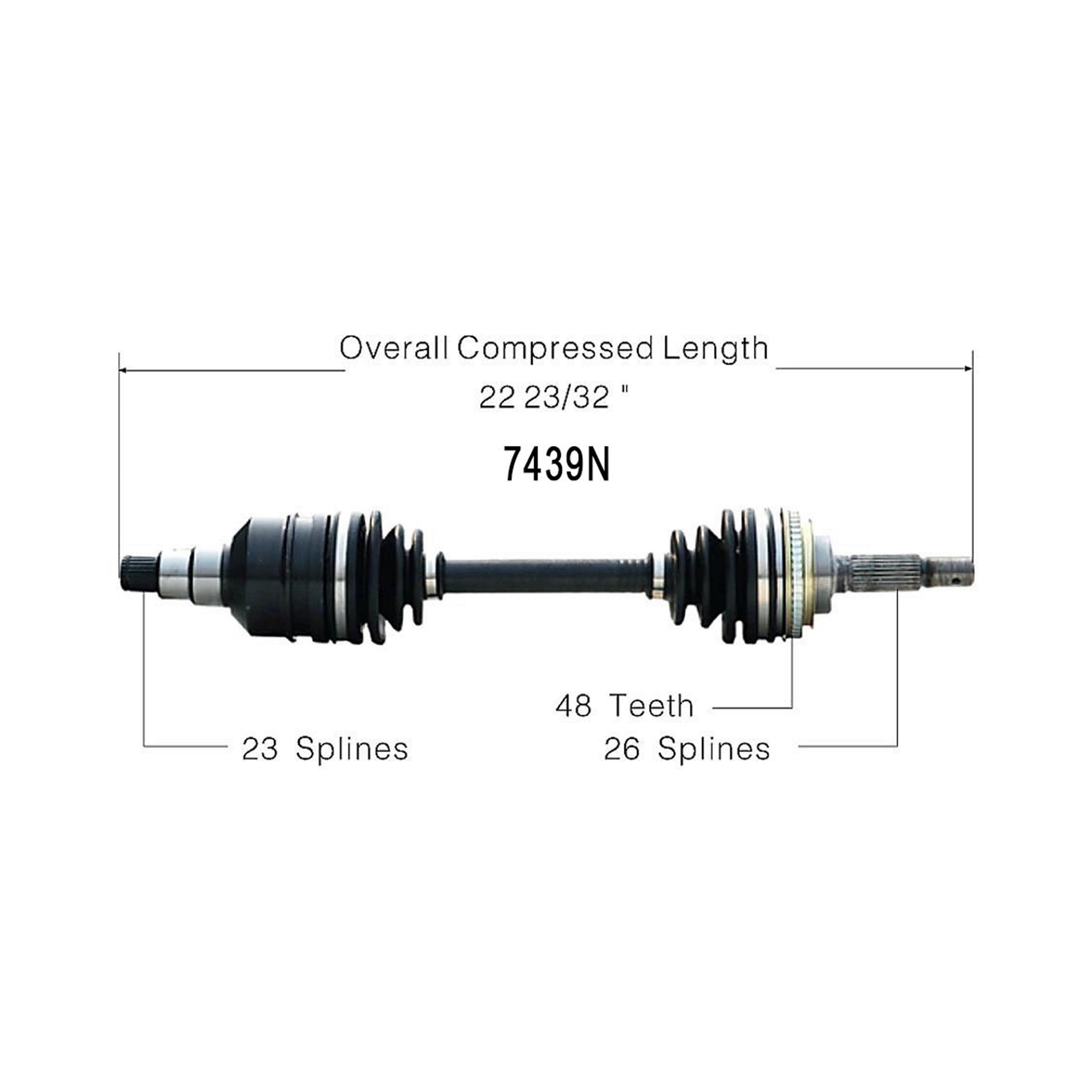 Duralast Gold CV Axle Assembly 7439N | AutoZone