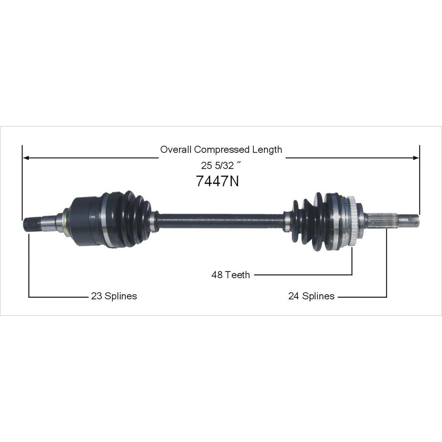 Duralast Gold CV Axle Assembly 7447N | AutoZone