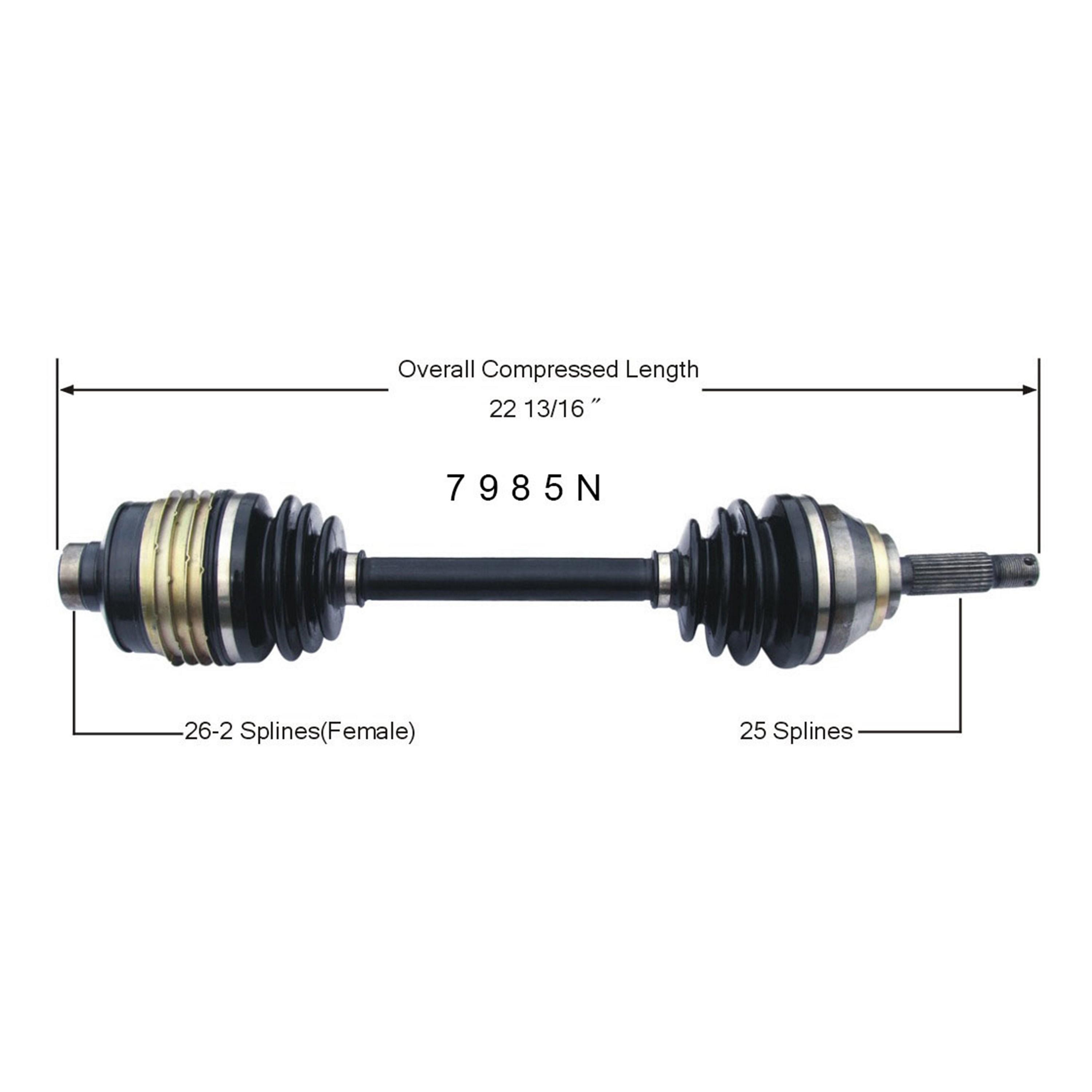 2,500円お安く!⭕️左) ラスト1◎Volan◎AR2◎9.6 Duralast Gold CV Axle Assembly 7985N | AutoZone