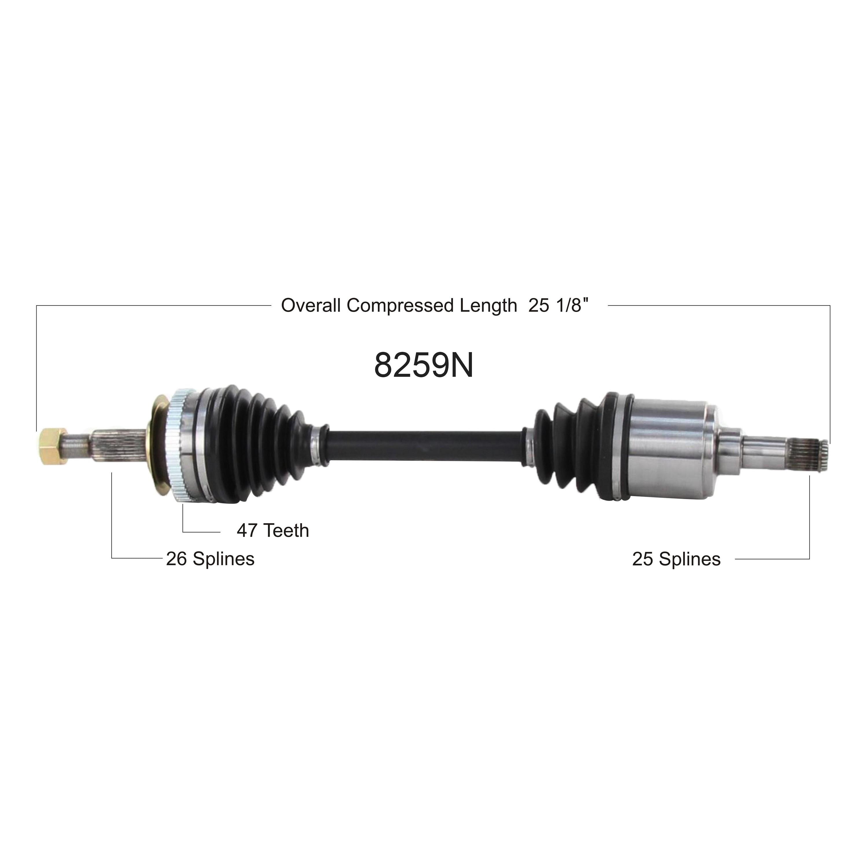 Duralast Gold CV Axle Assembly 8259N | AutoZone