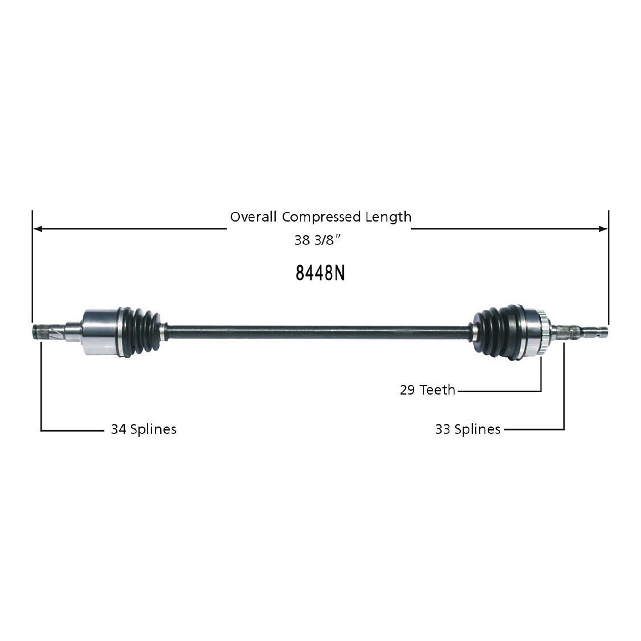Duralast Gold CV Axle Assembly 8448N | AutoZone
