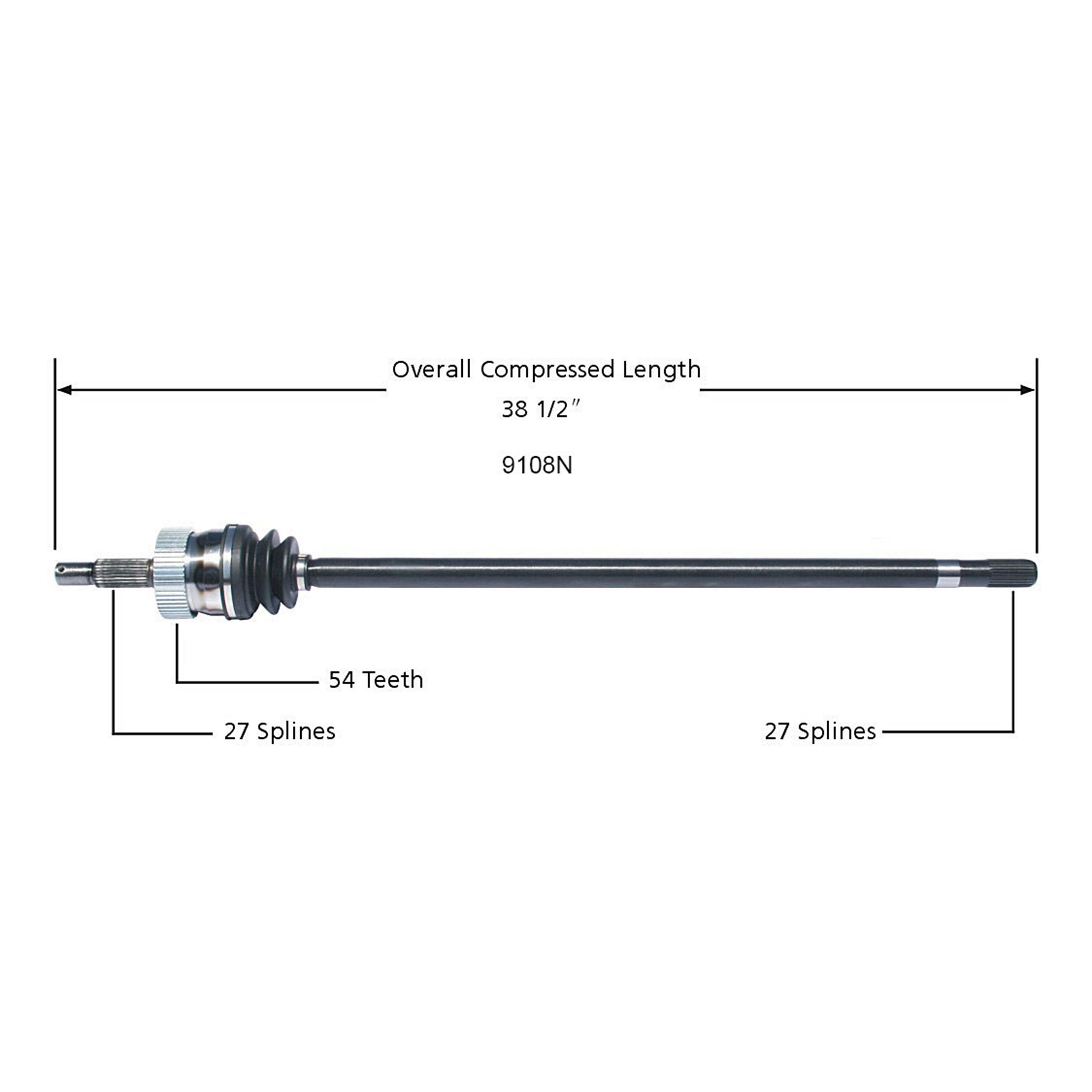 2,500円お安く!⭕️1本のみ製作◎Volan All-round◎9.75 Duralast Gold CV Axle Assembly 9108N | AutoZone