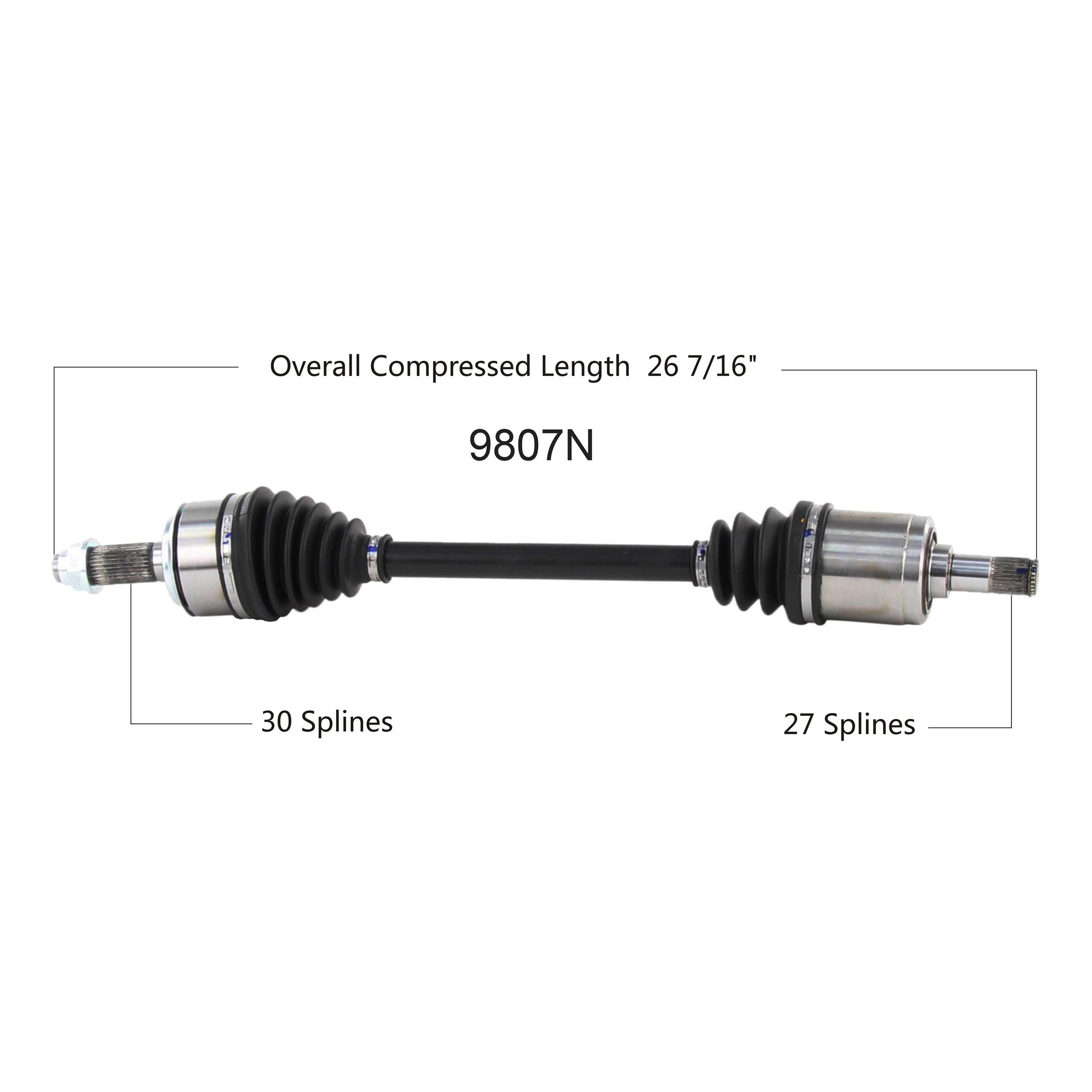 Duralast Gold CV Axle Assembly 9807N | AutoZone