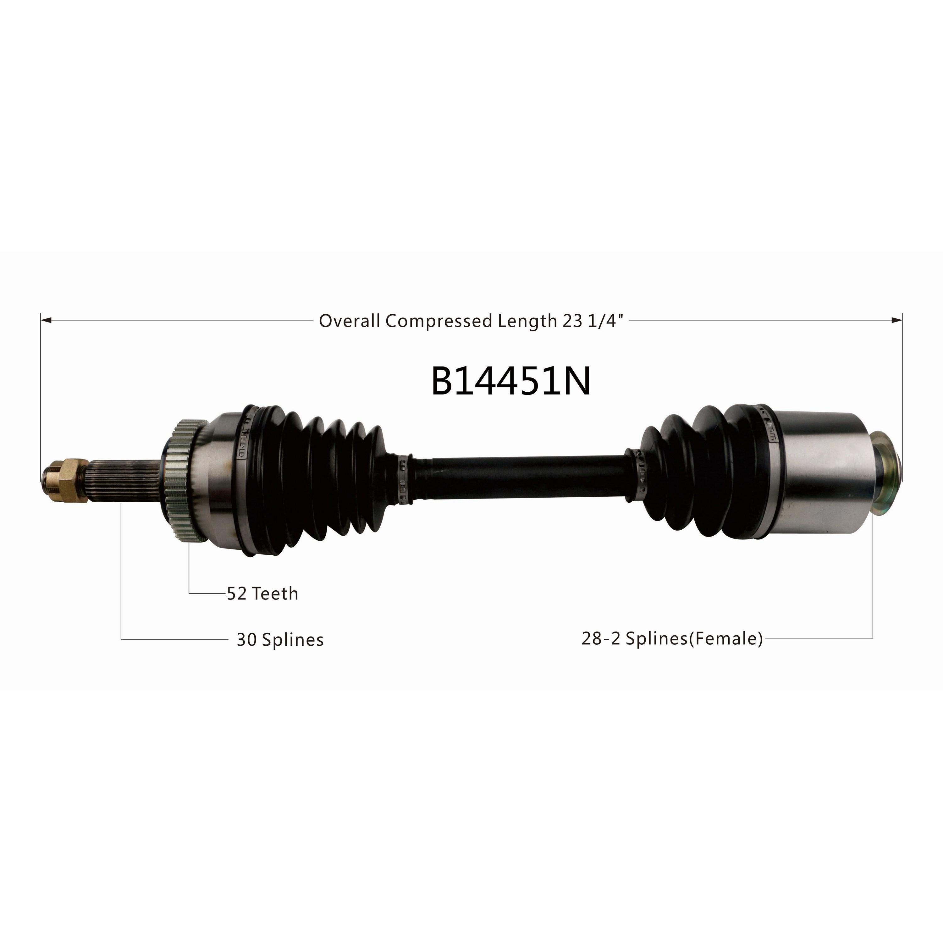 Duralast Gold CV Axle Assembly B14451N | AutoZone