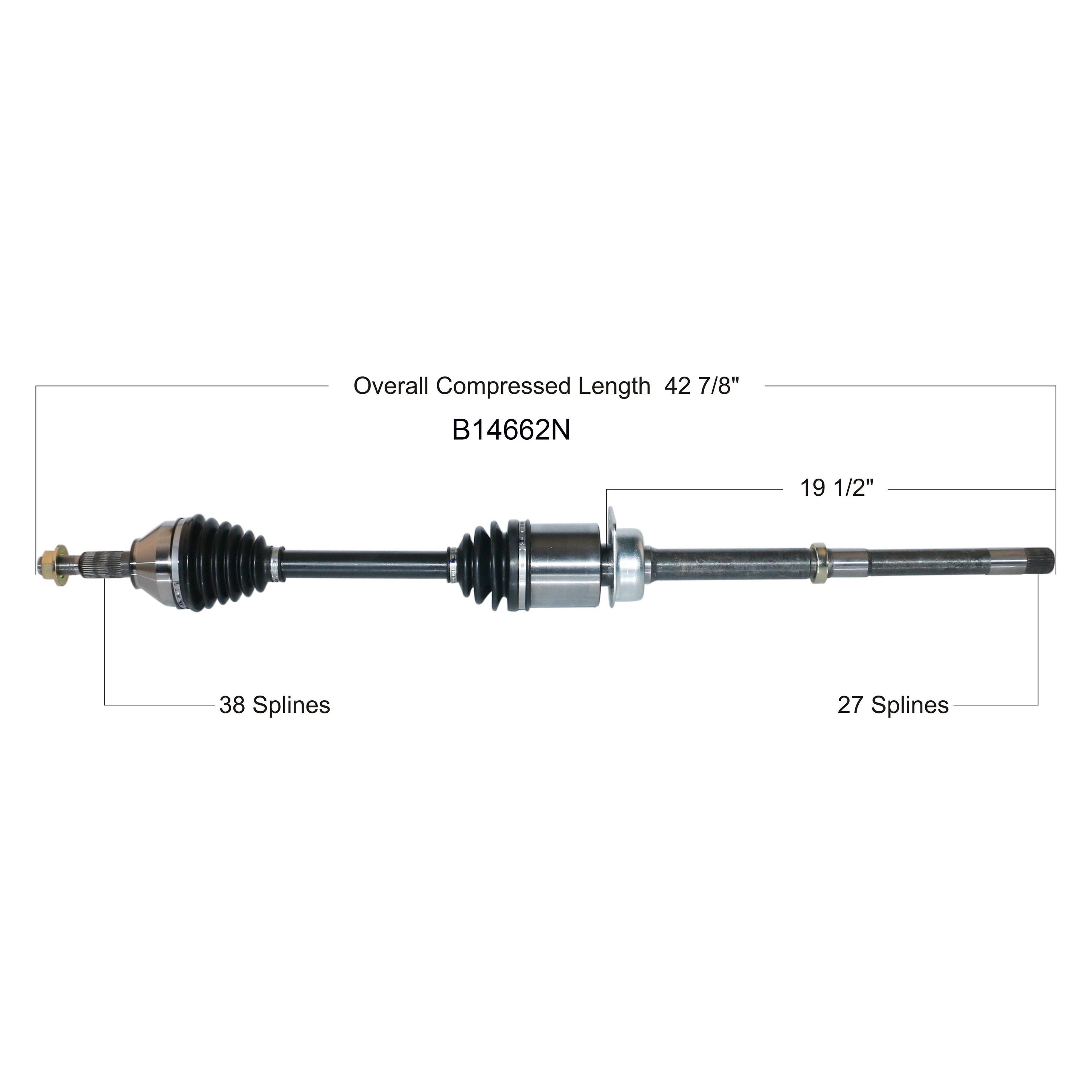 Duralast Gold CV Axle Assembly B14662N | AutoZone