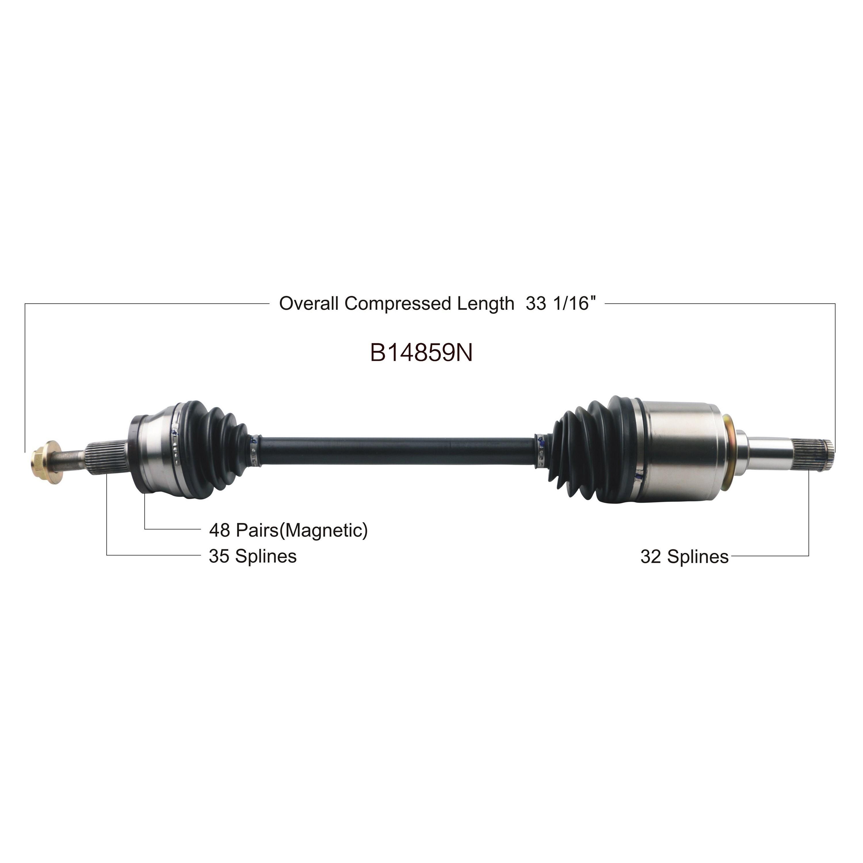 Duralast Gold CV Axle Assembly B14859N | AutoZone