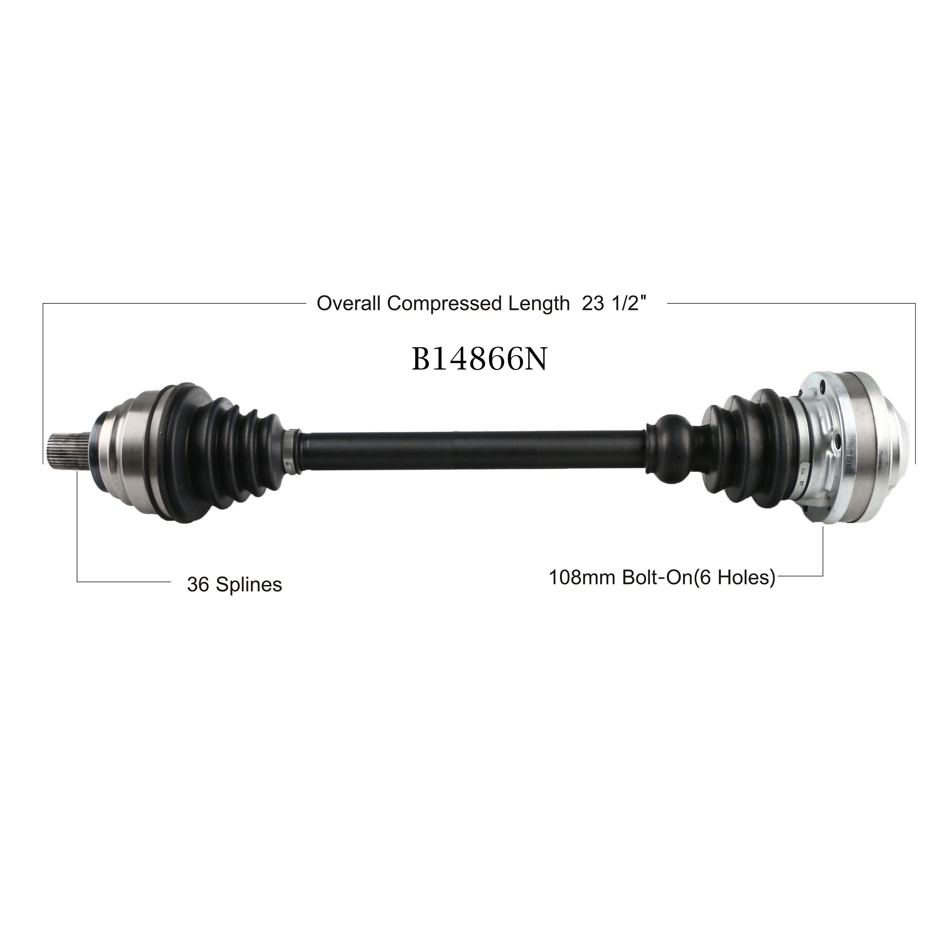 Duralast Gold CV Axle Assembly B14866N | AutoZone