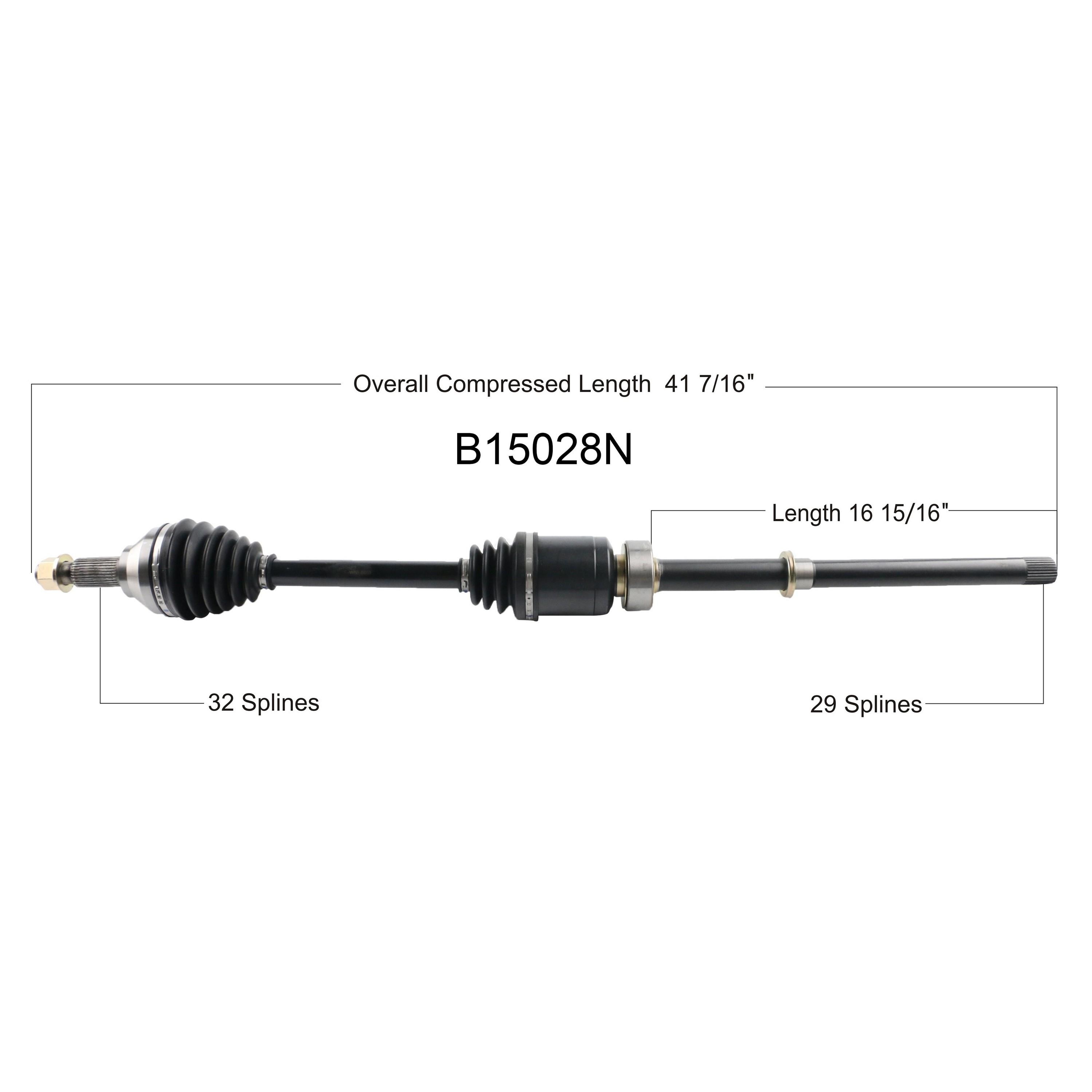 Duralast Gold CV Axle Assembly B15028N | AutoZone