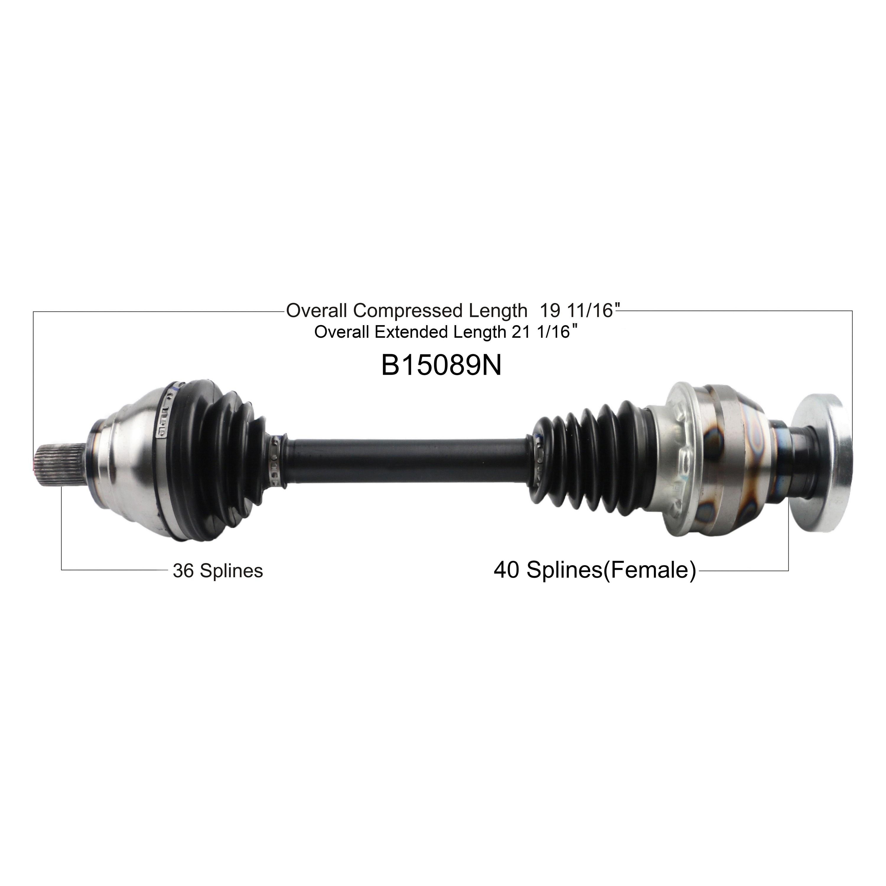 Duralast Gold CV Axle Assembly B15089N | AutoZone