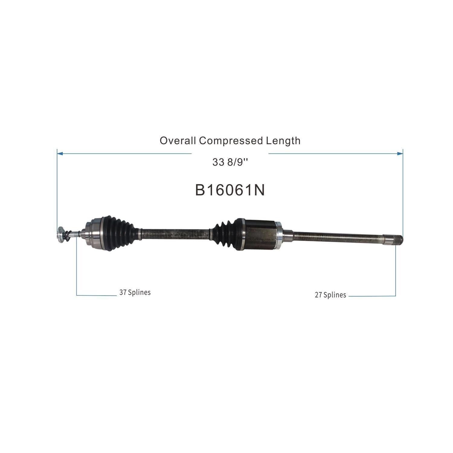 Duralast Gold CV Axle Assembly B16061N | AutoZone