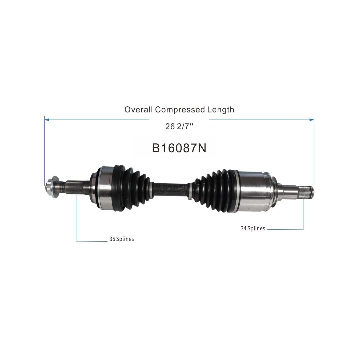 Duralast Gold CV Axle Assembly B16087N | AutoZone