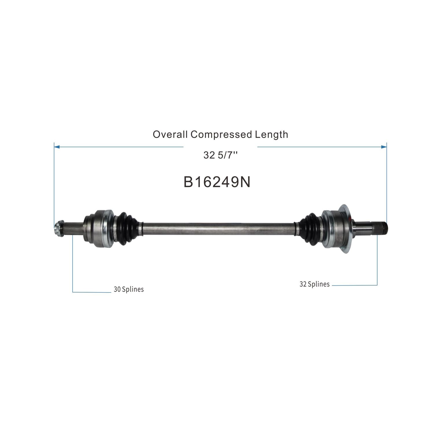 Duralast Gold CV Axle Assembly B16249N | AutoZone