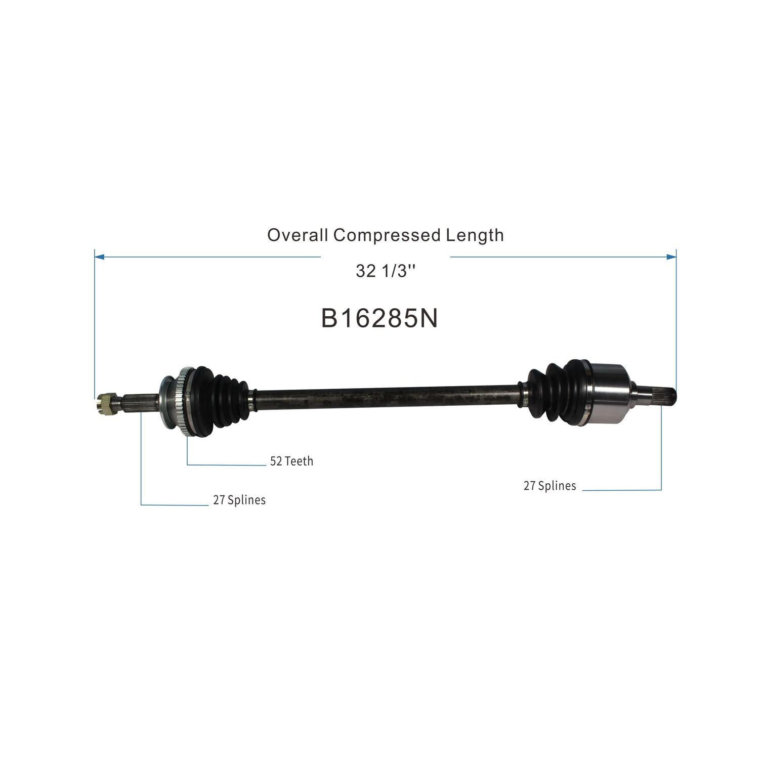 Duralast Gold CV Axle Assembly B16285N | AutoZone