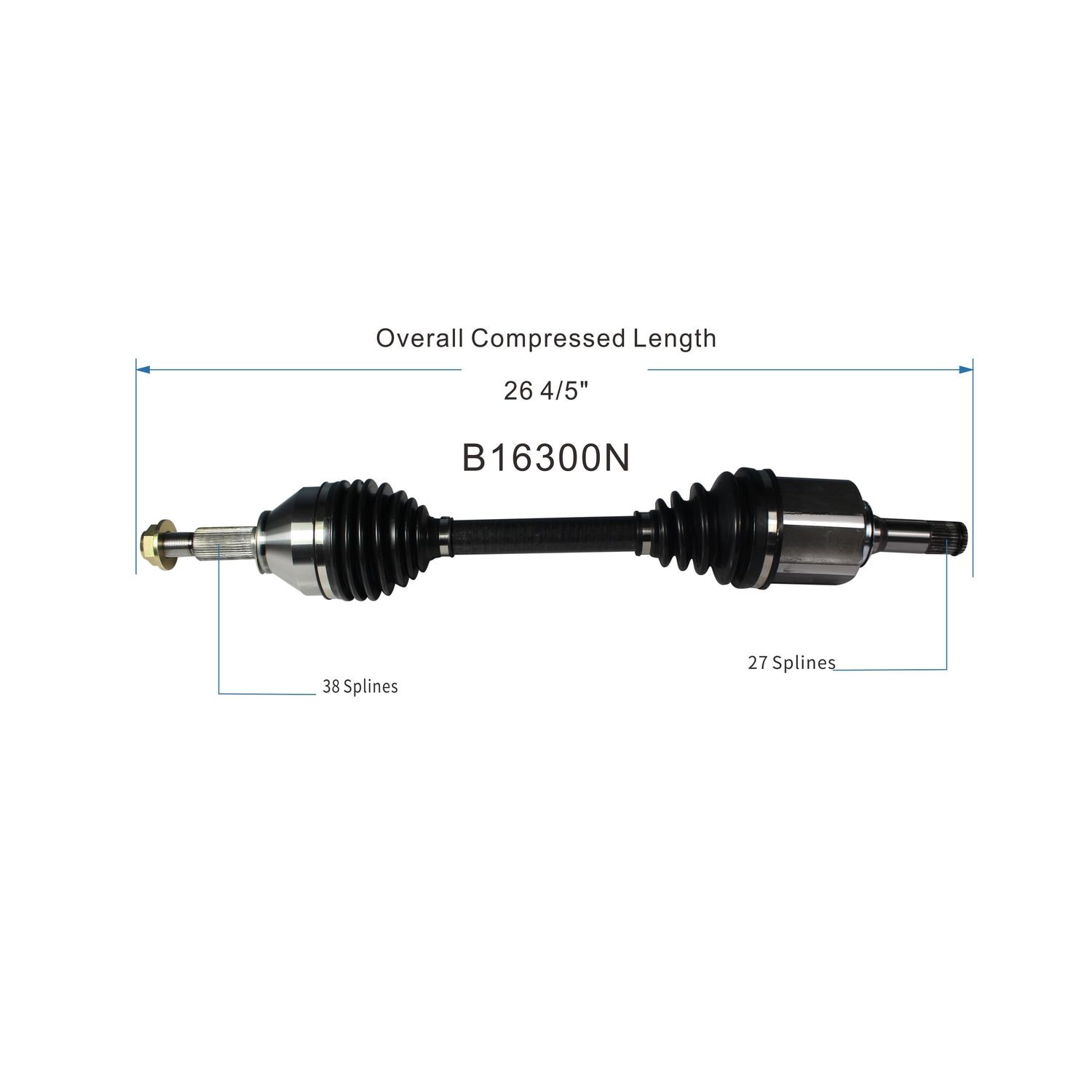 Duralast Gold CV Axle Assembly B16300N | AutoZone