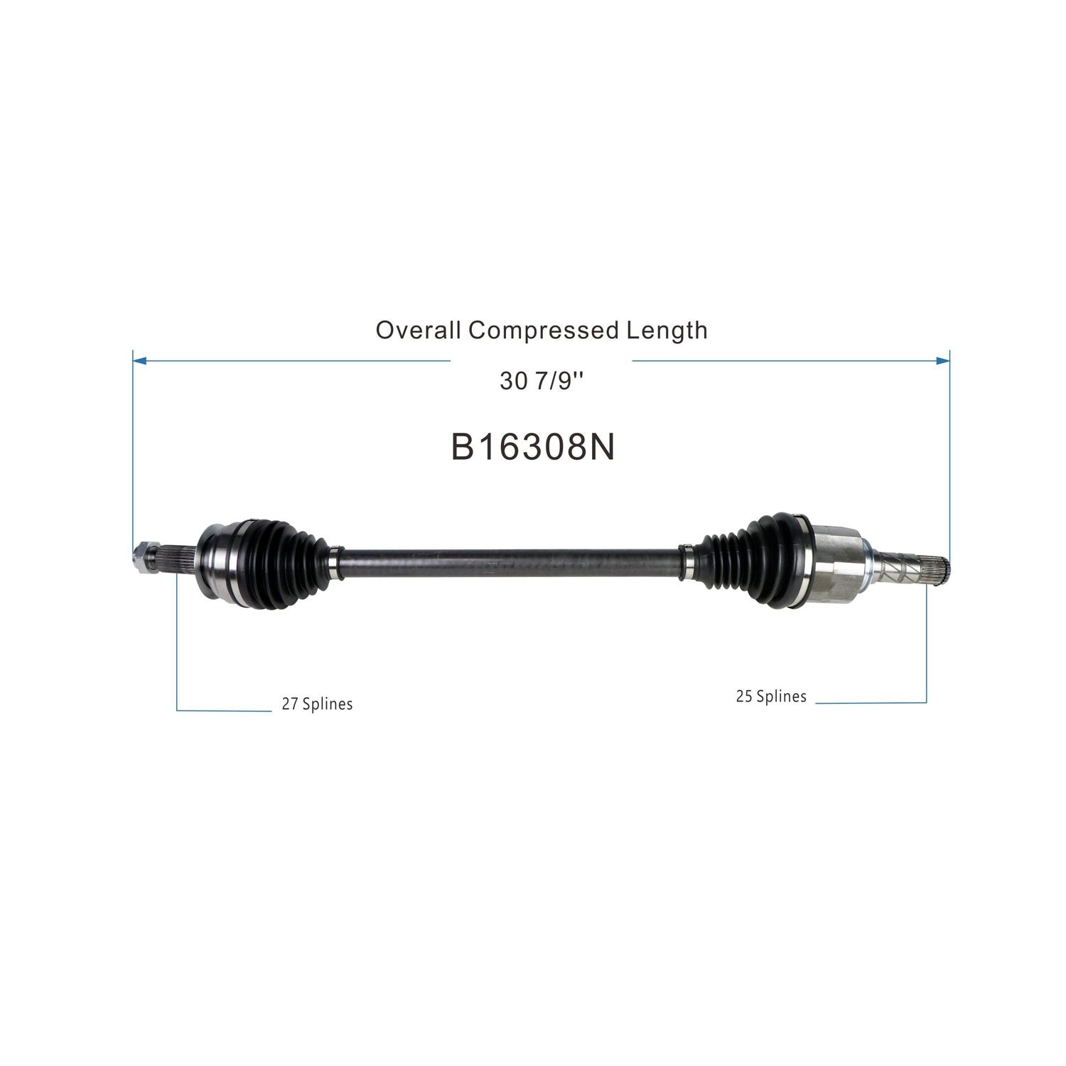 Duralast Gold CV Axle Assembly B16308N | AutoZone