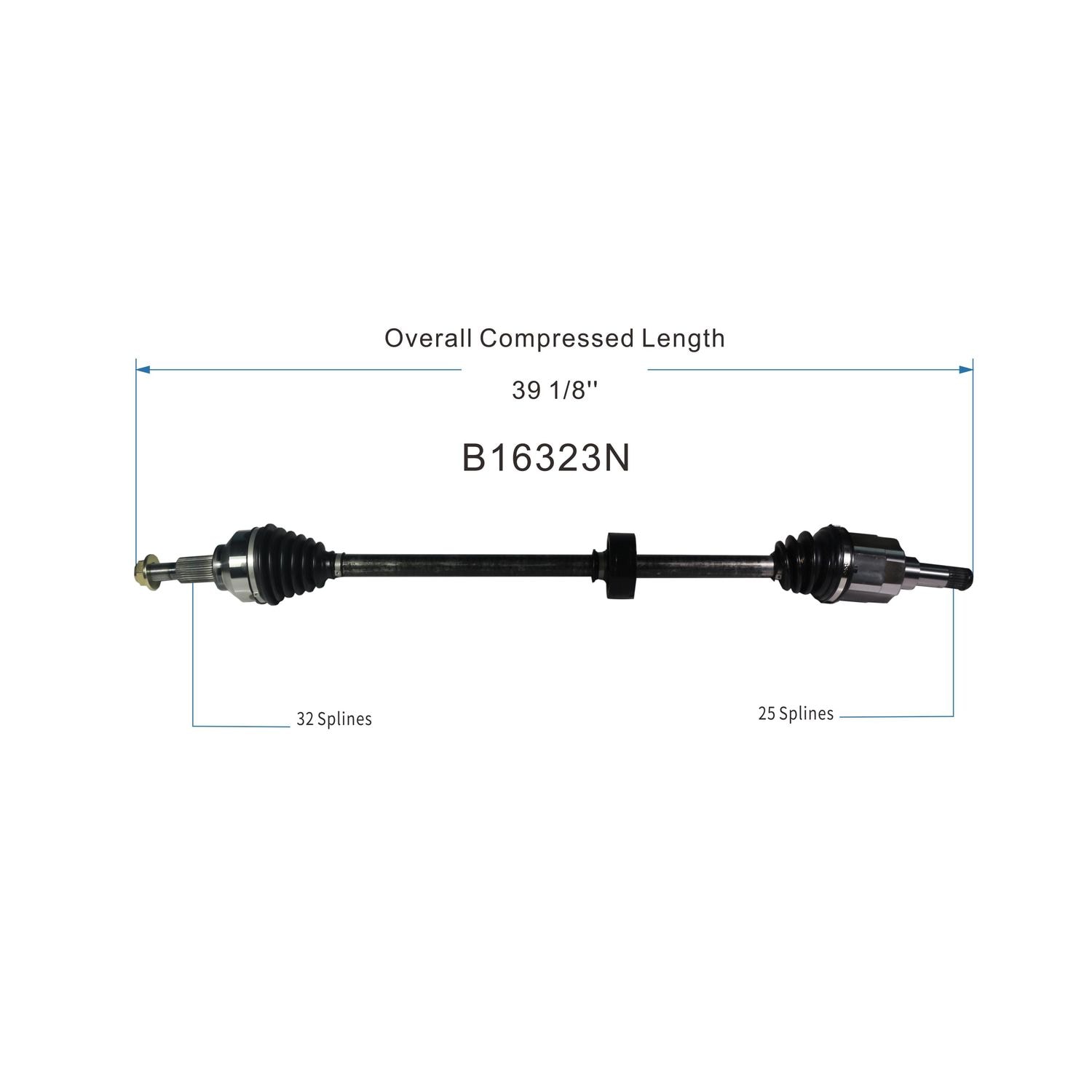 Duralast Gold CV Axle Assembly B16323N | AutoZone