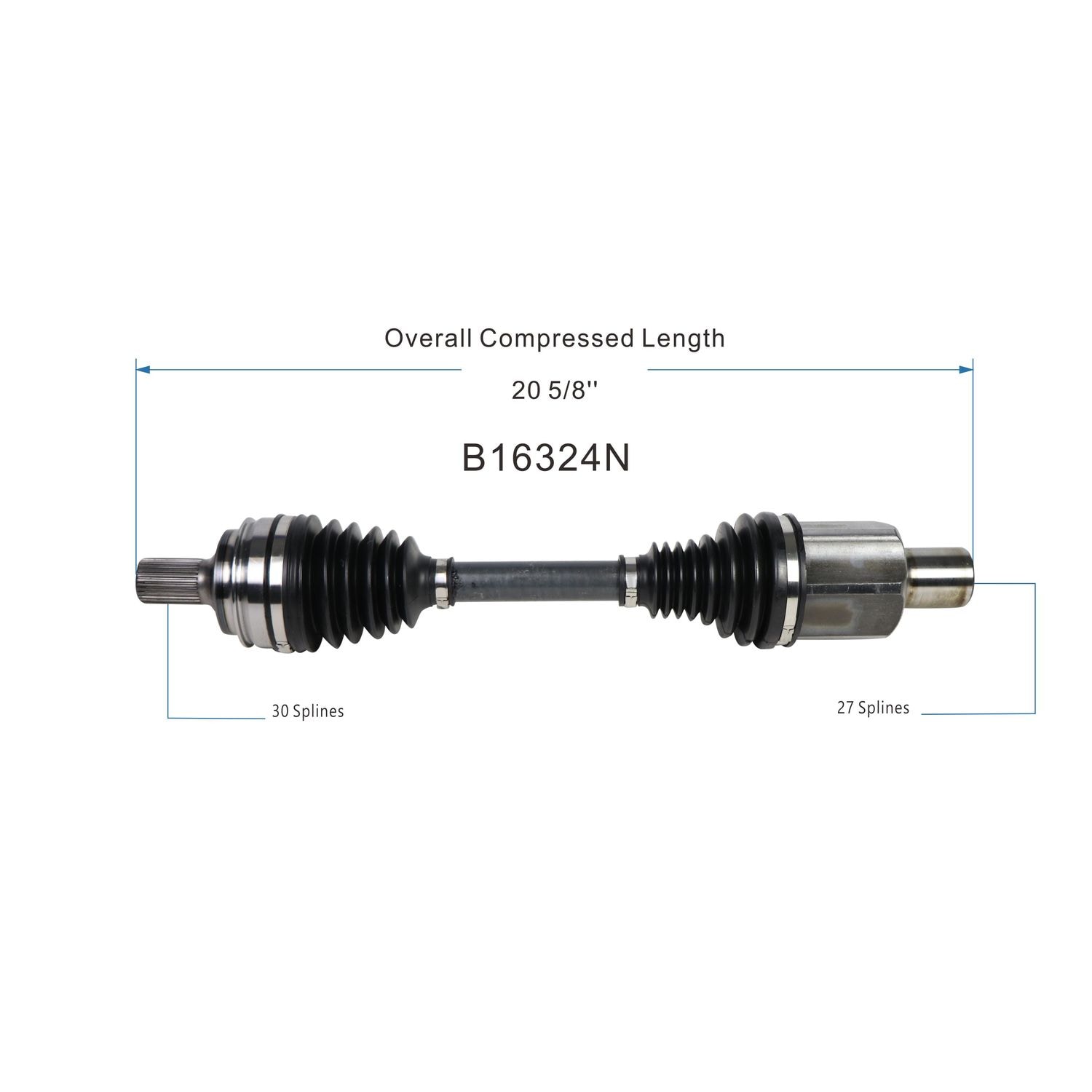Duralast Gold CV Axle Assembly B16324N | AutoZone