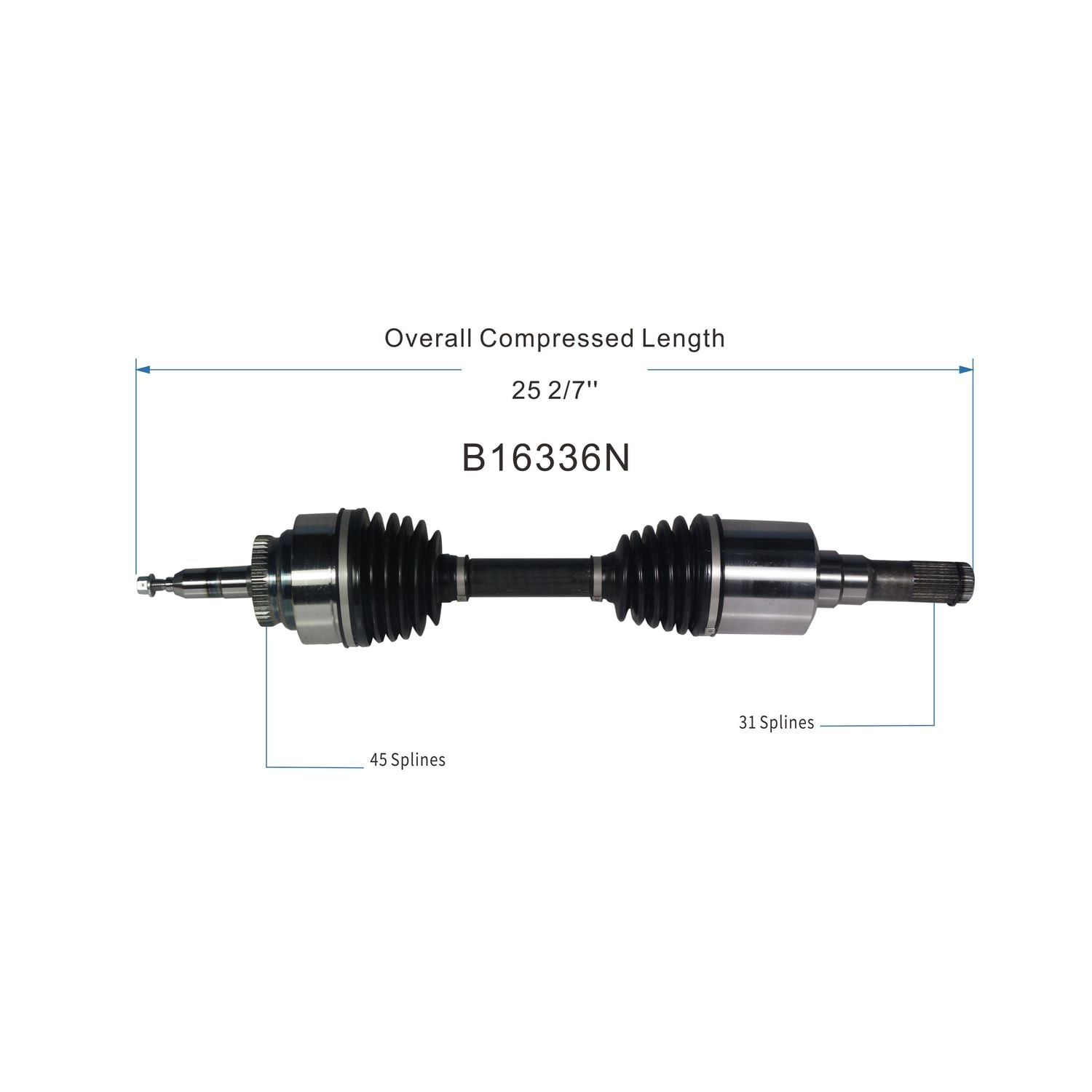 Duralast Gold CV Axle Assembly B16336N | AutoZone