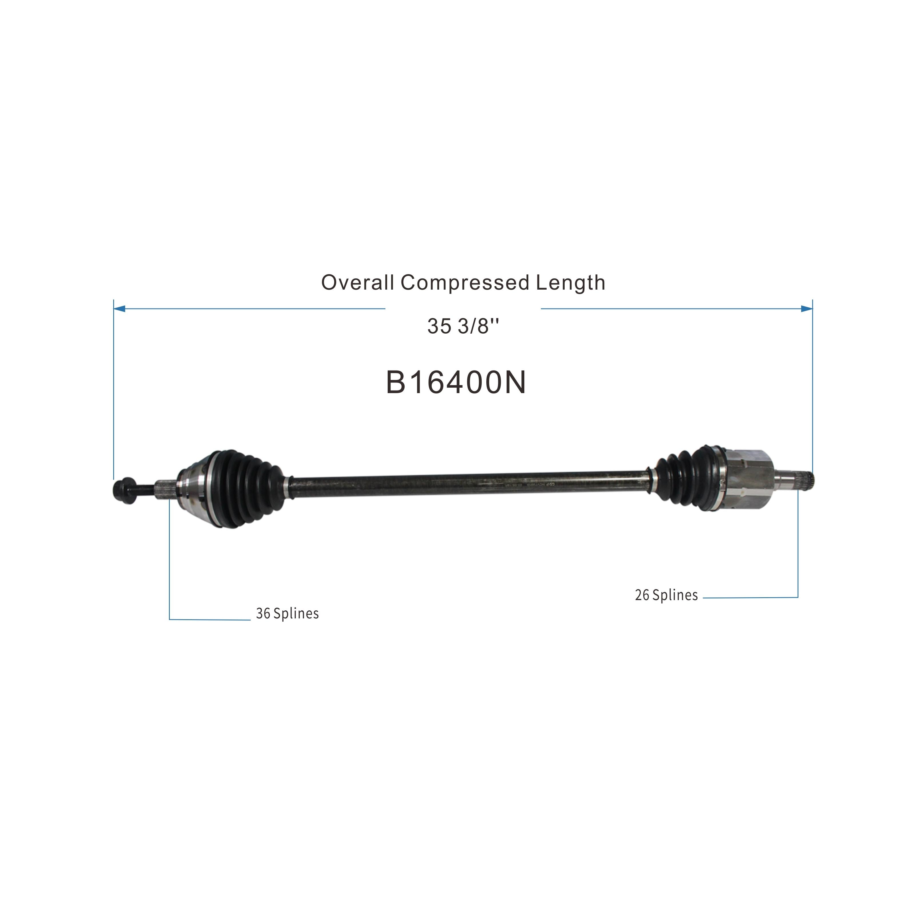 Duralast Gold CV Axle Assembly B16400N | AutoZone