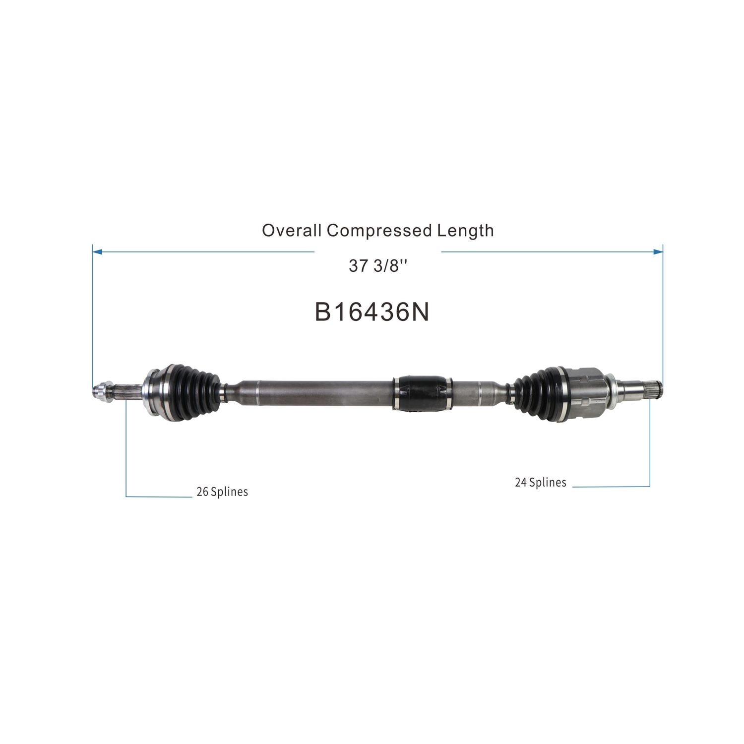 Duralast Gold CV Axle Assembly B16436N | AutoZone