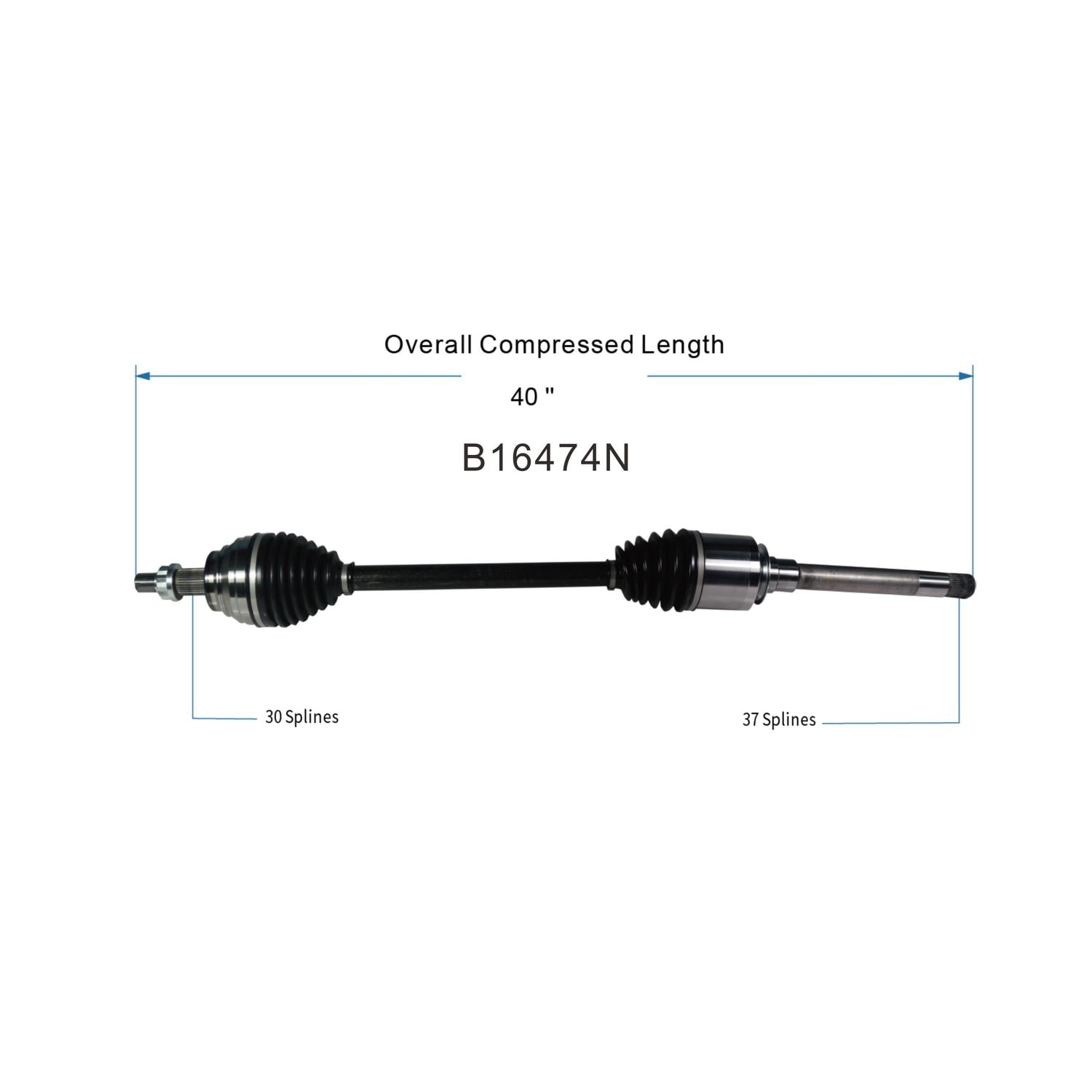 Duralast Gold CV Axle Assembly B16474N | AutoZone