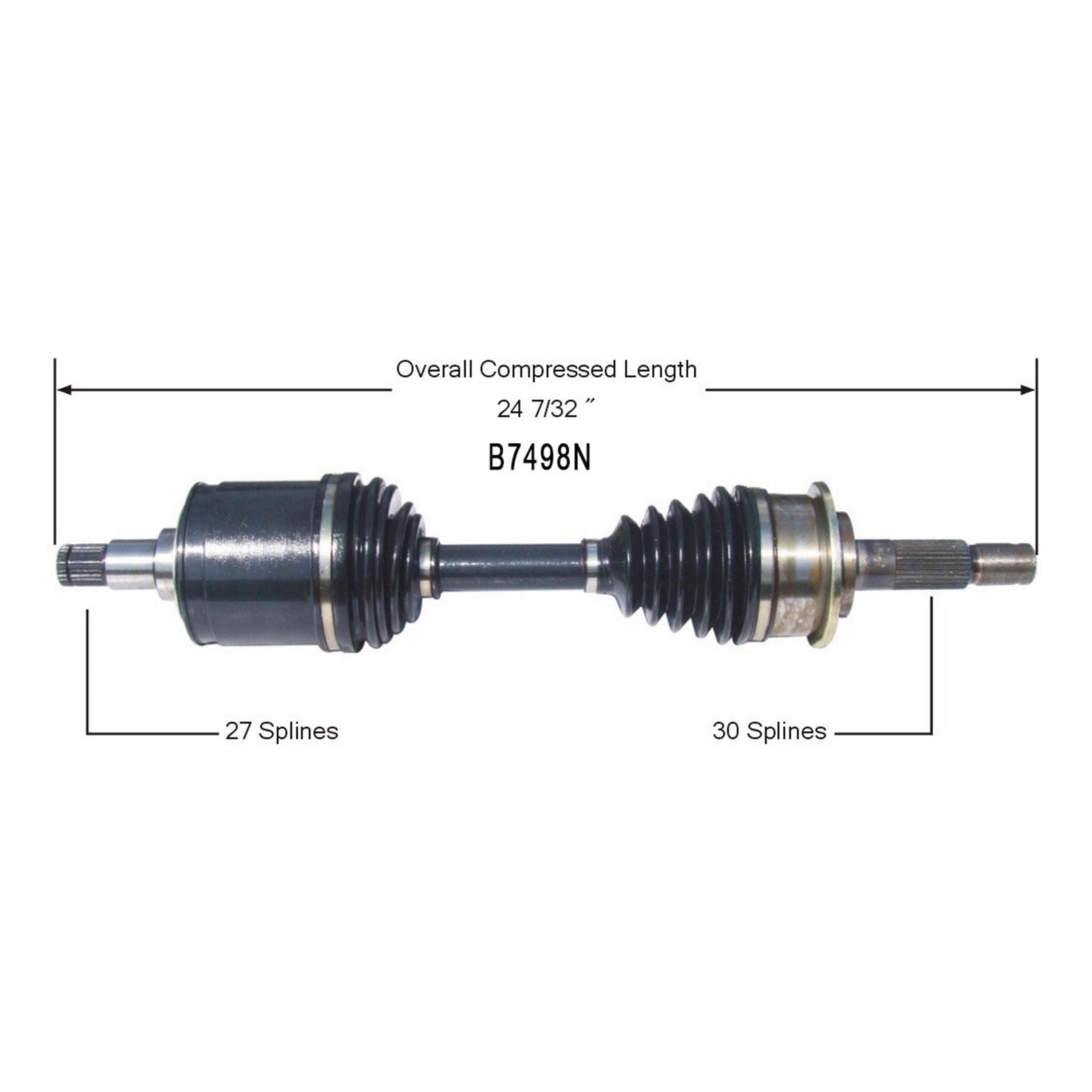 Duralast Gold CV Axle Assembly B7498N | AutoZone