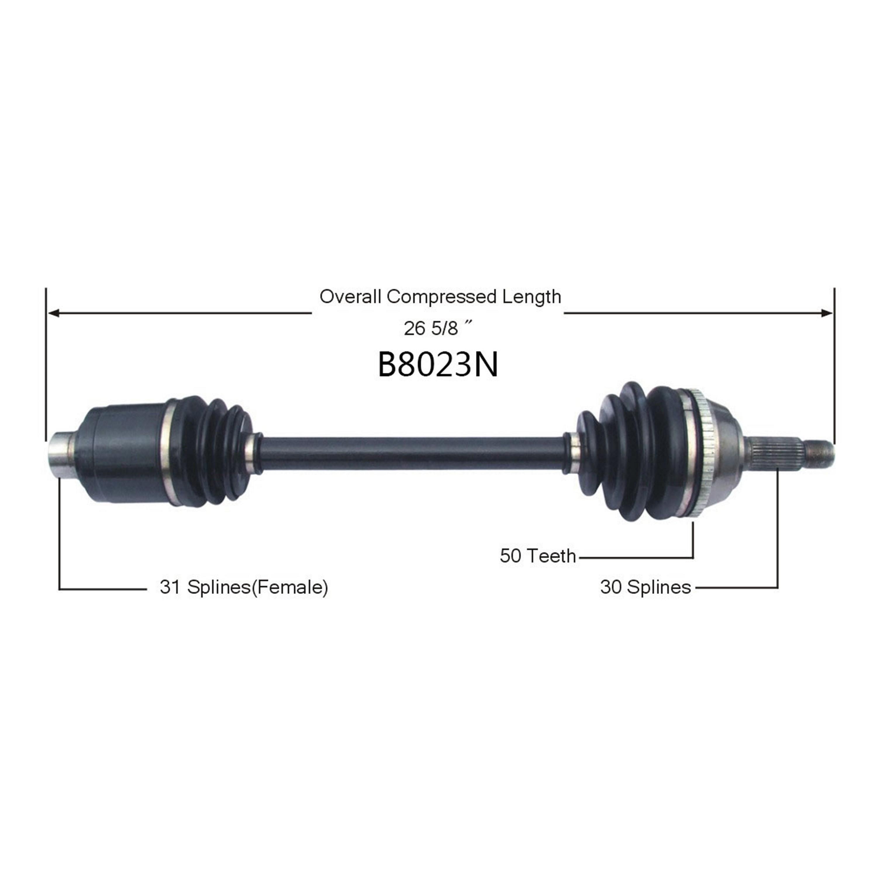 Duralast Gold CV Axle Assembly B8023N | AutoZone