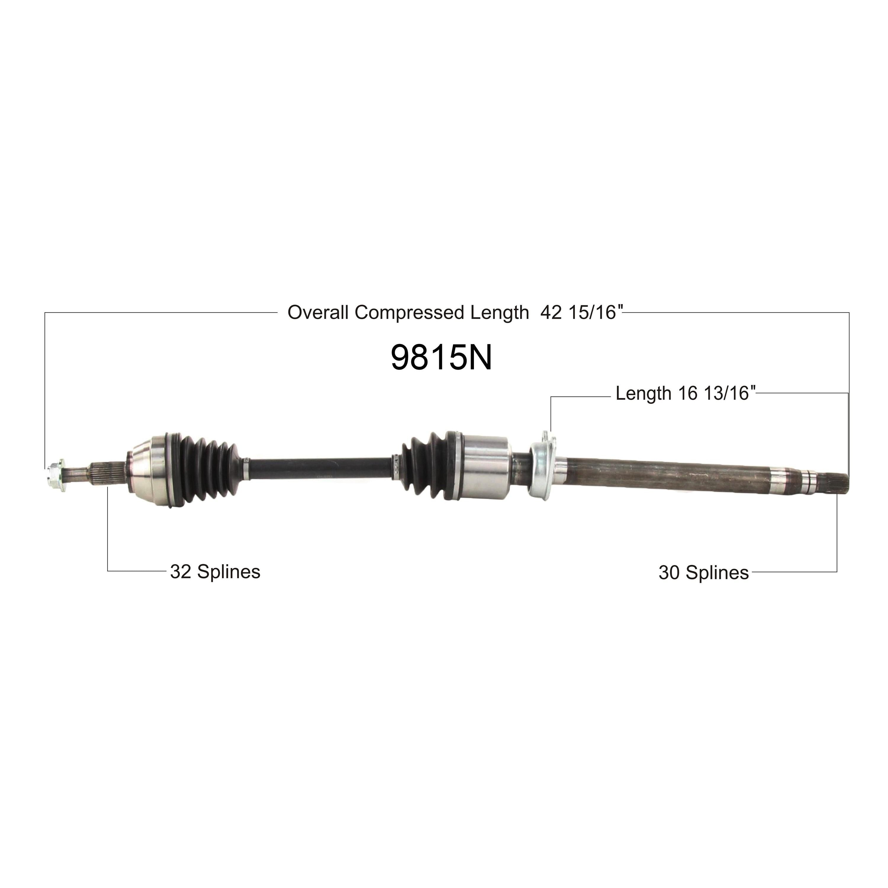 Duralast Gold CV Axle Assembly B9815N | AutoZone