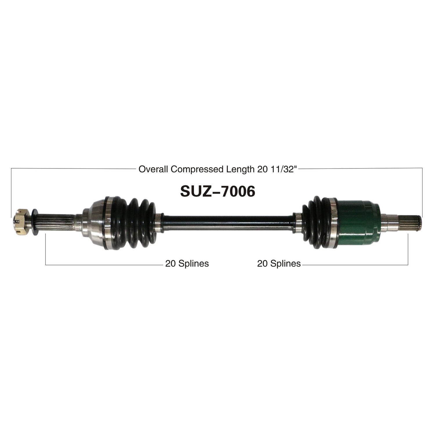 葵2511W3 TrakMotive CV Axle Assembly SUZ-7006 | AutoZone