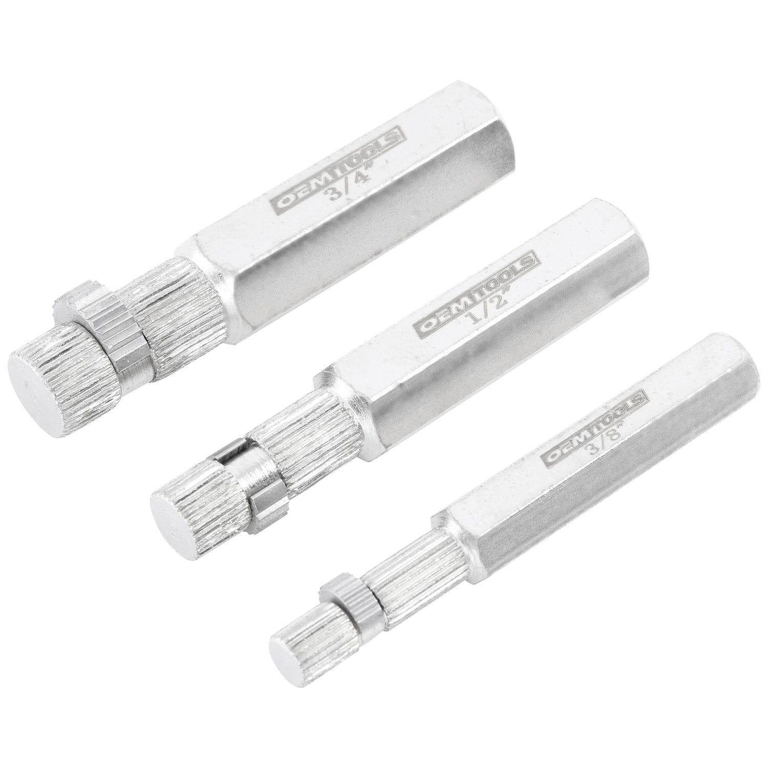 Inner Line Extractor OEMTOOLS 3/8in - 3/4in Internal Pipe Extractor 3 Piece | AutoZone