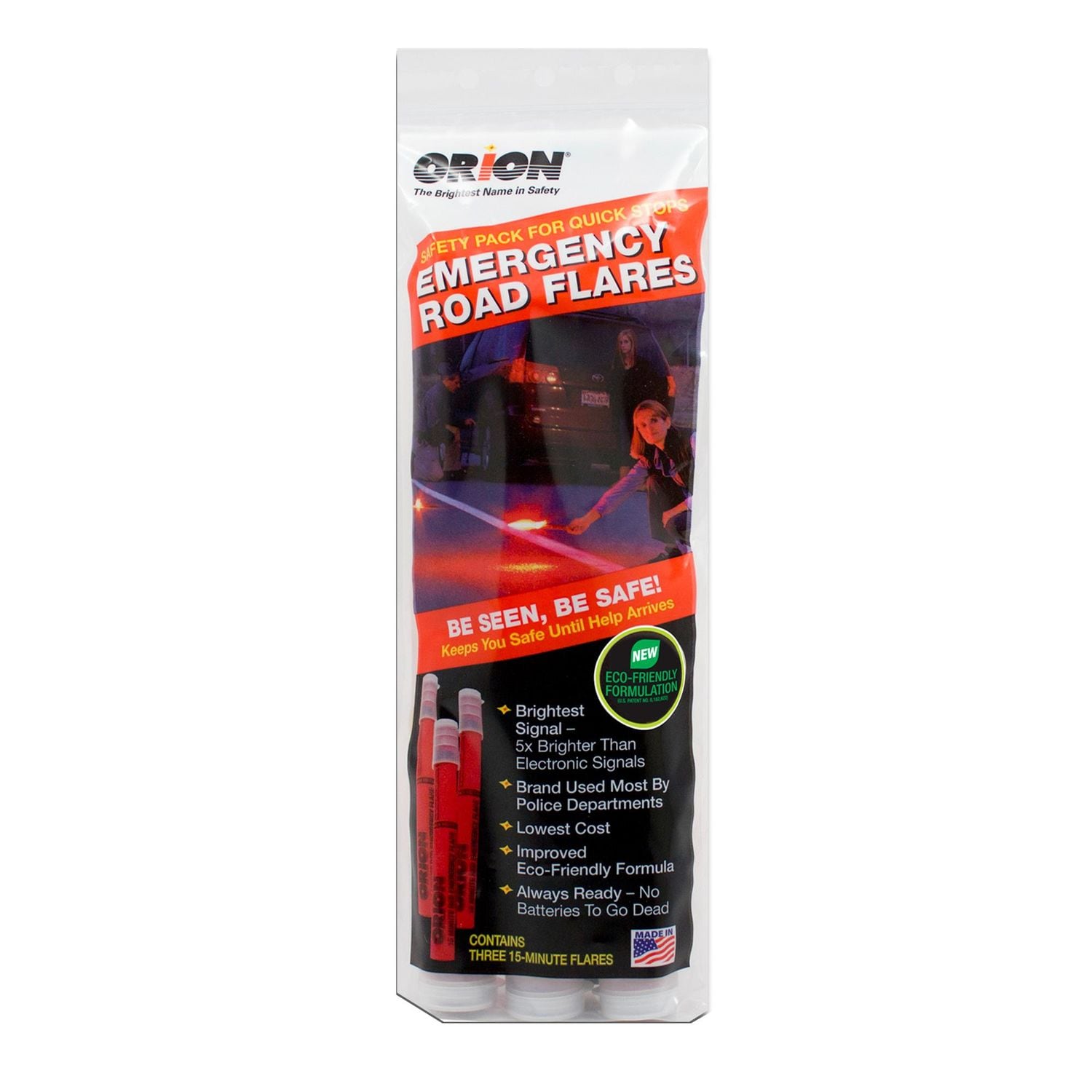 Orion 15 Minute Safety Flares 3 Pack | AutoZone