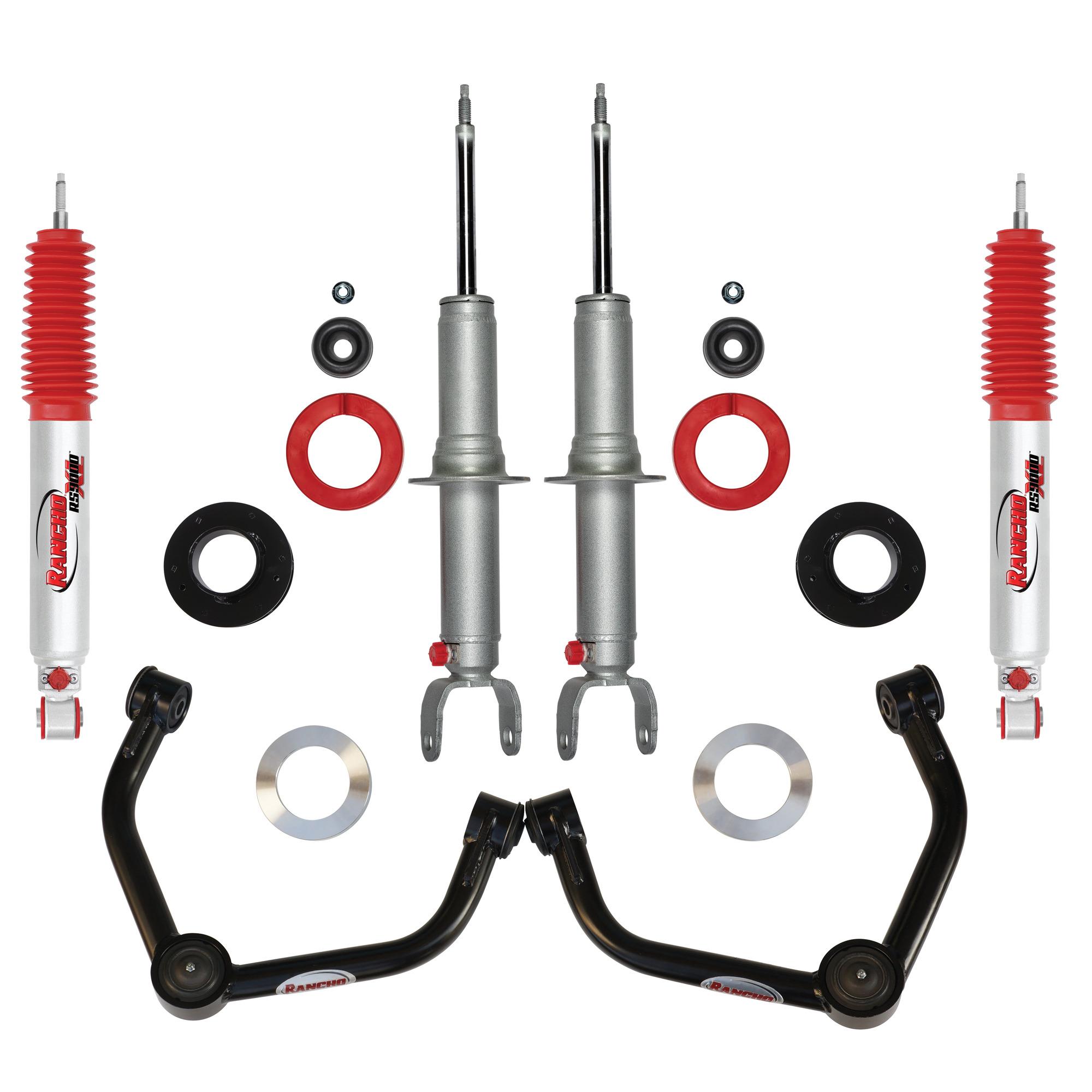 【中古】Ranchoサスペンションキッ［RHK384R］ Jeep JK 4dr Rancho 2in Sport Lift Kit Suspension System wRS9000XL