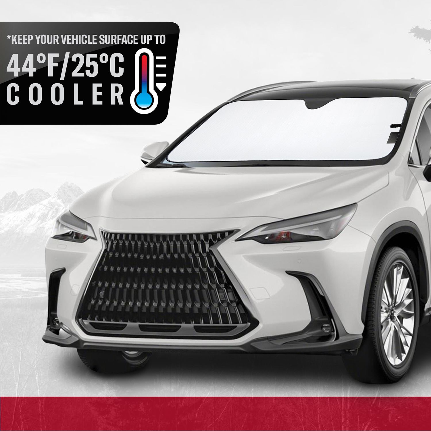 Dickies White Pearl Accordion Universal Fit Sunshade | AutoZone