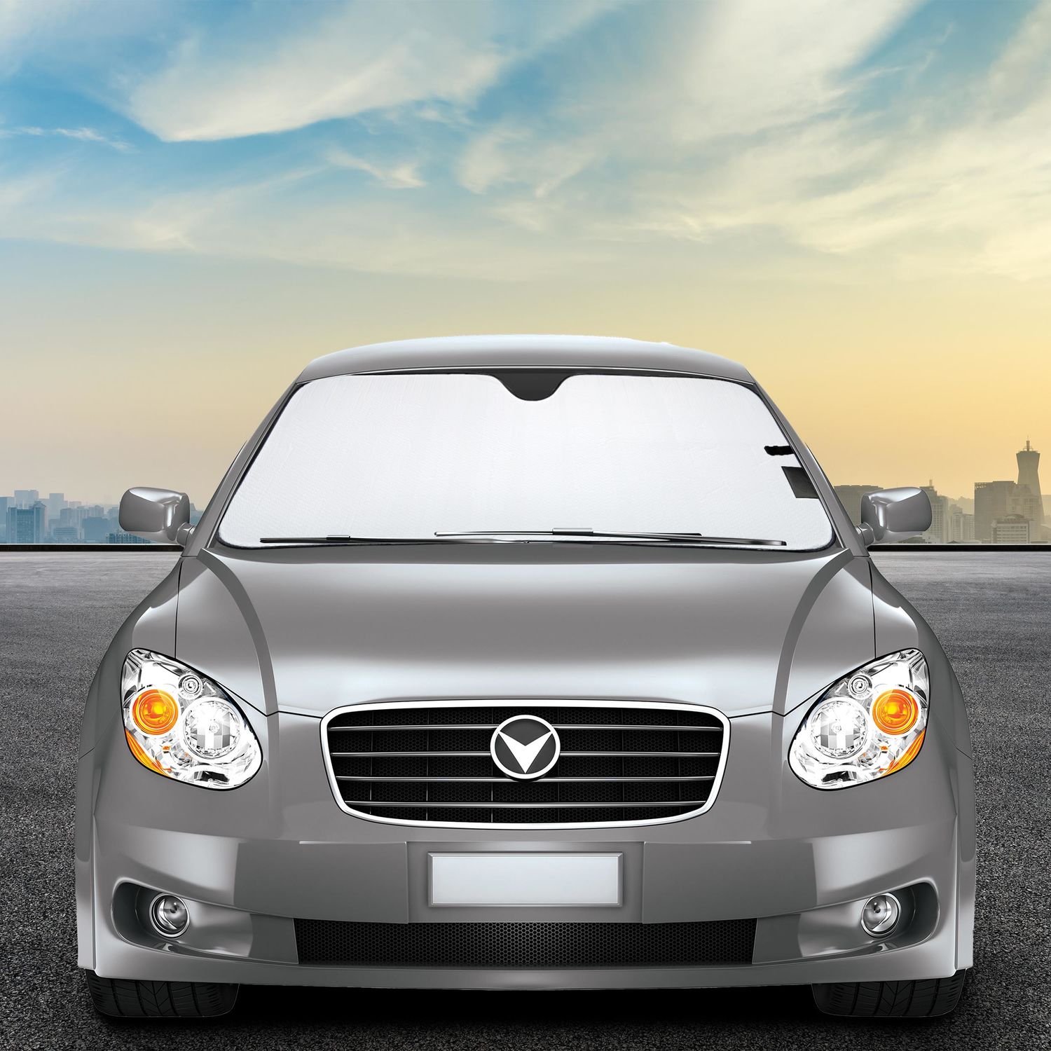 Dickies White Pearl Accordion Universal Fit Sunshade | AutoZone