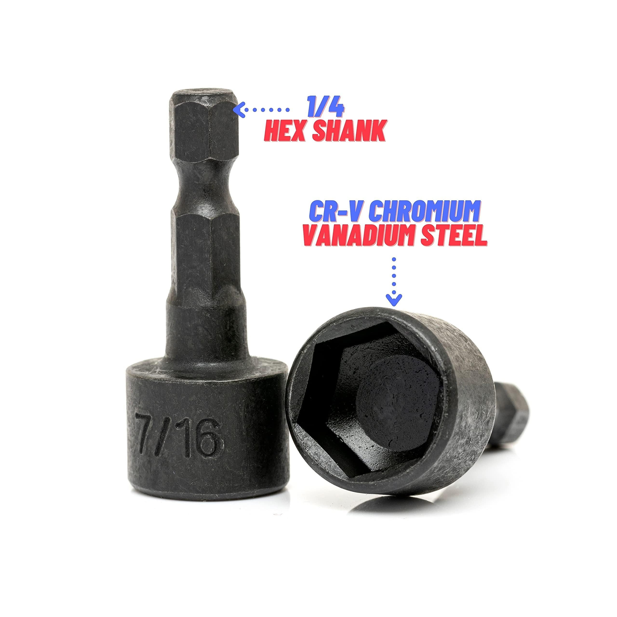 NEIKO 1/4in Hex, Metric and SAE, 4-12mm and 5/32in-1/2in, CR-V