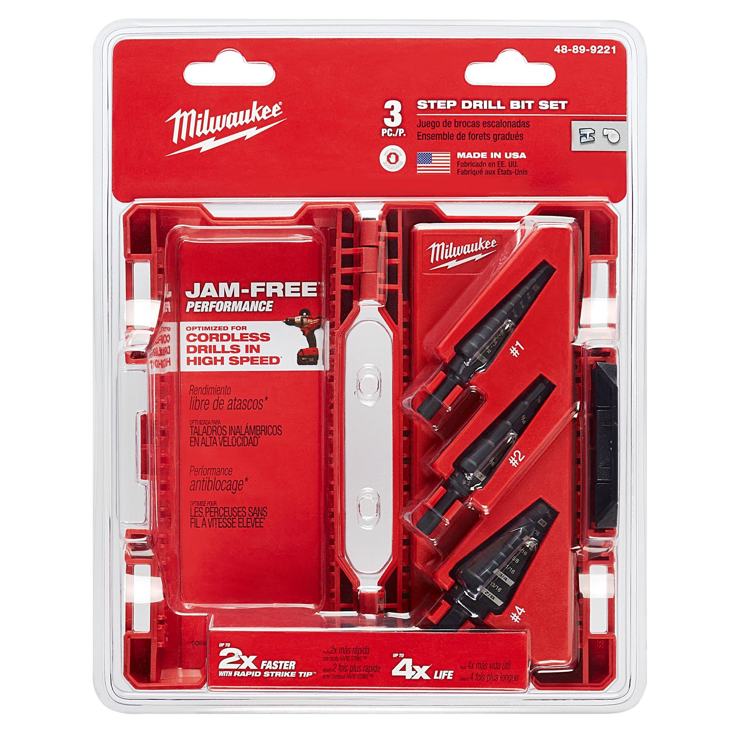 Milwaukee Tool Step Drill Bit Set, 3 Piece | AutoZone