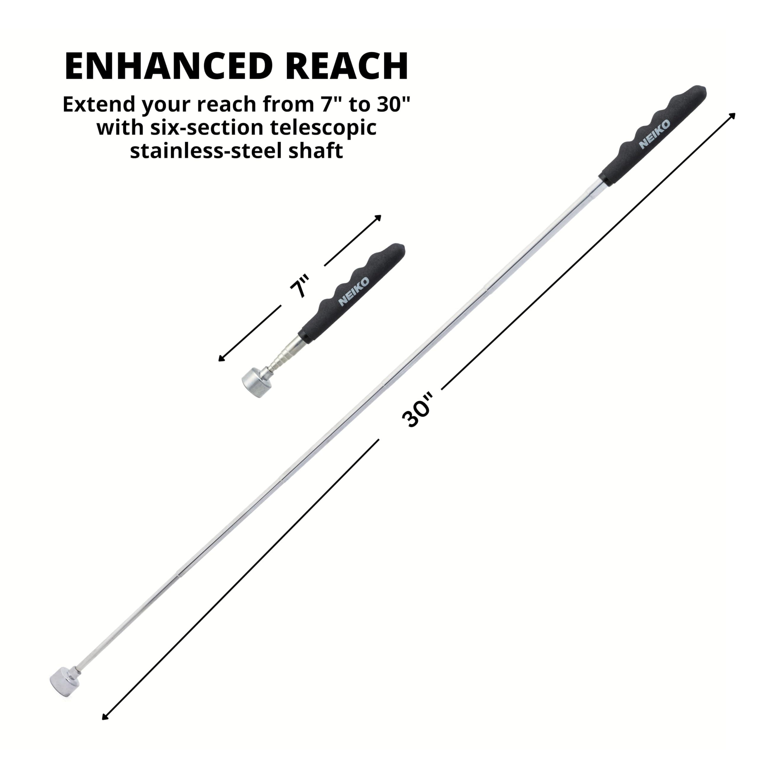 NEIKO 25lbs Telescoping Magnet Tool, 30in Long Extendable Magnetic