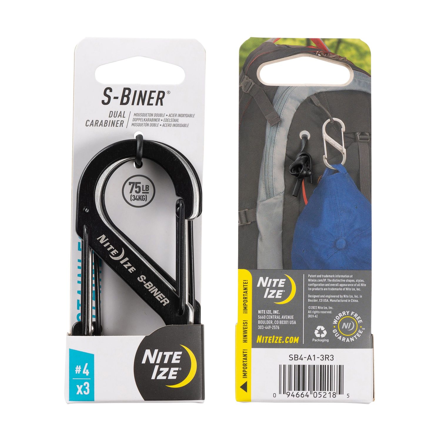Nite Ize Carabiner Set SB4-A1-3R3 | AutoZone