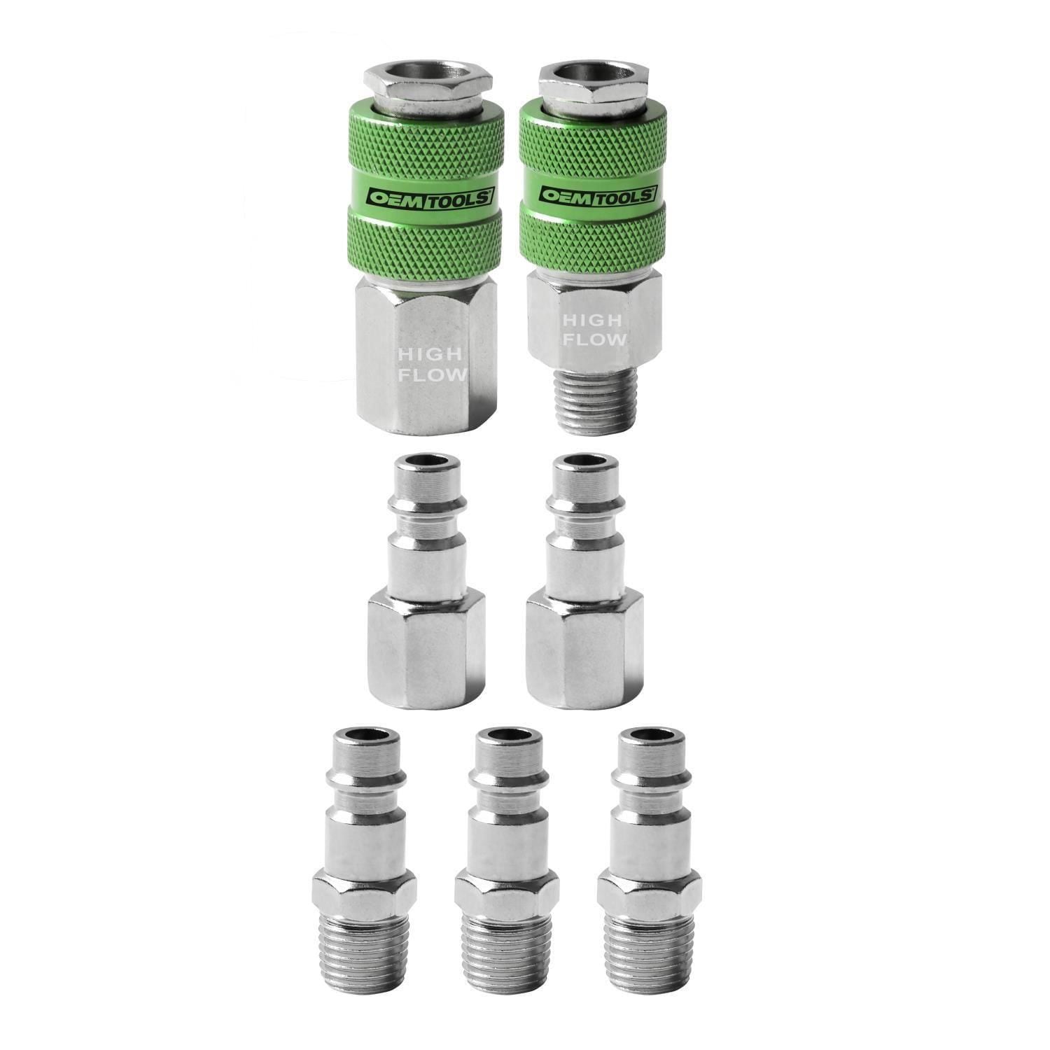 OEMTOOLS 1/4in High Flow Coupler And Plug Kit for International C1000