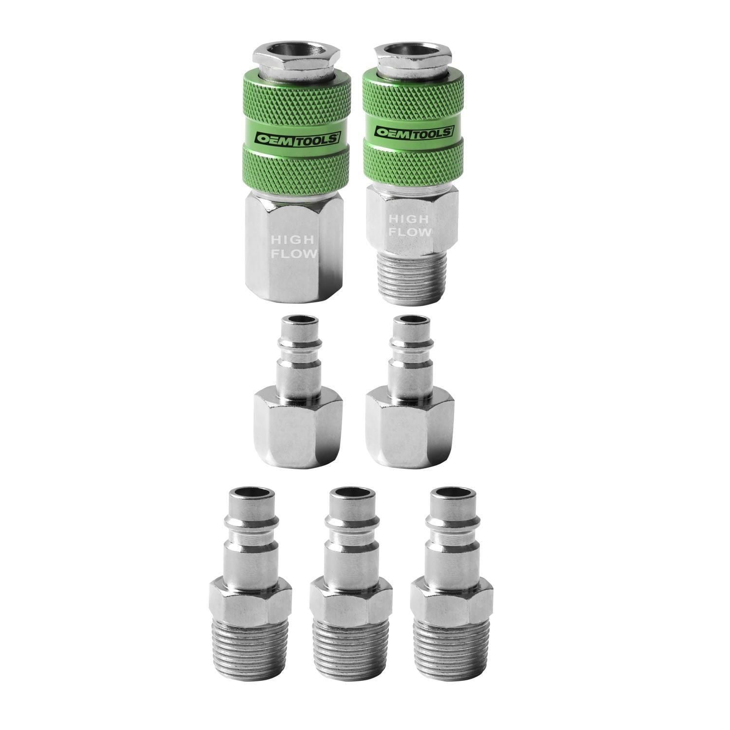 OEMTOOLS 3/8in High Flow Coupler And Plug Kit for International C1000