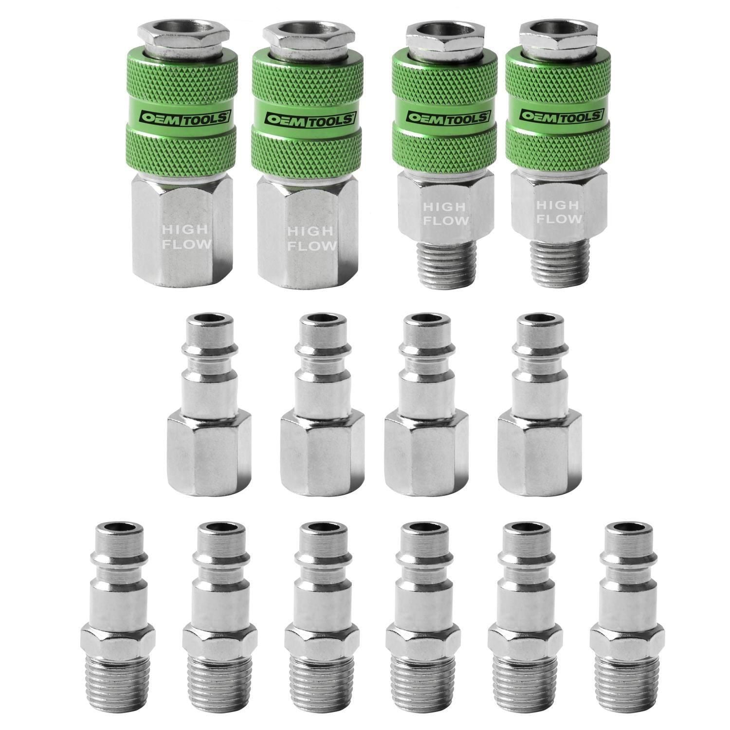 OEMTOOLS 1/4in High Flow Coupler And Kit 14 Piece for International C1000