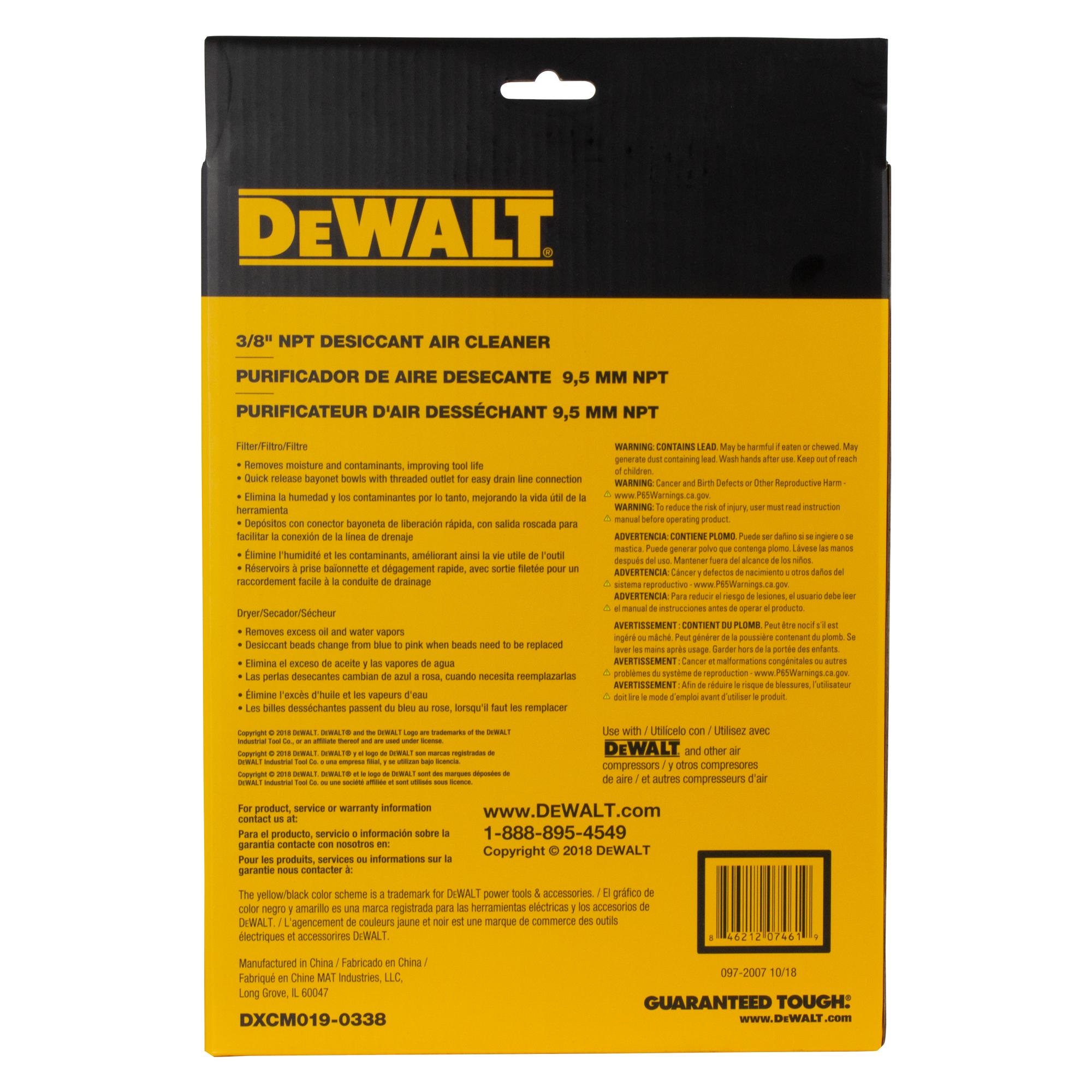 Dewalt 3/8in Desiccant Air Cleaner Filter | AutoZone