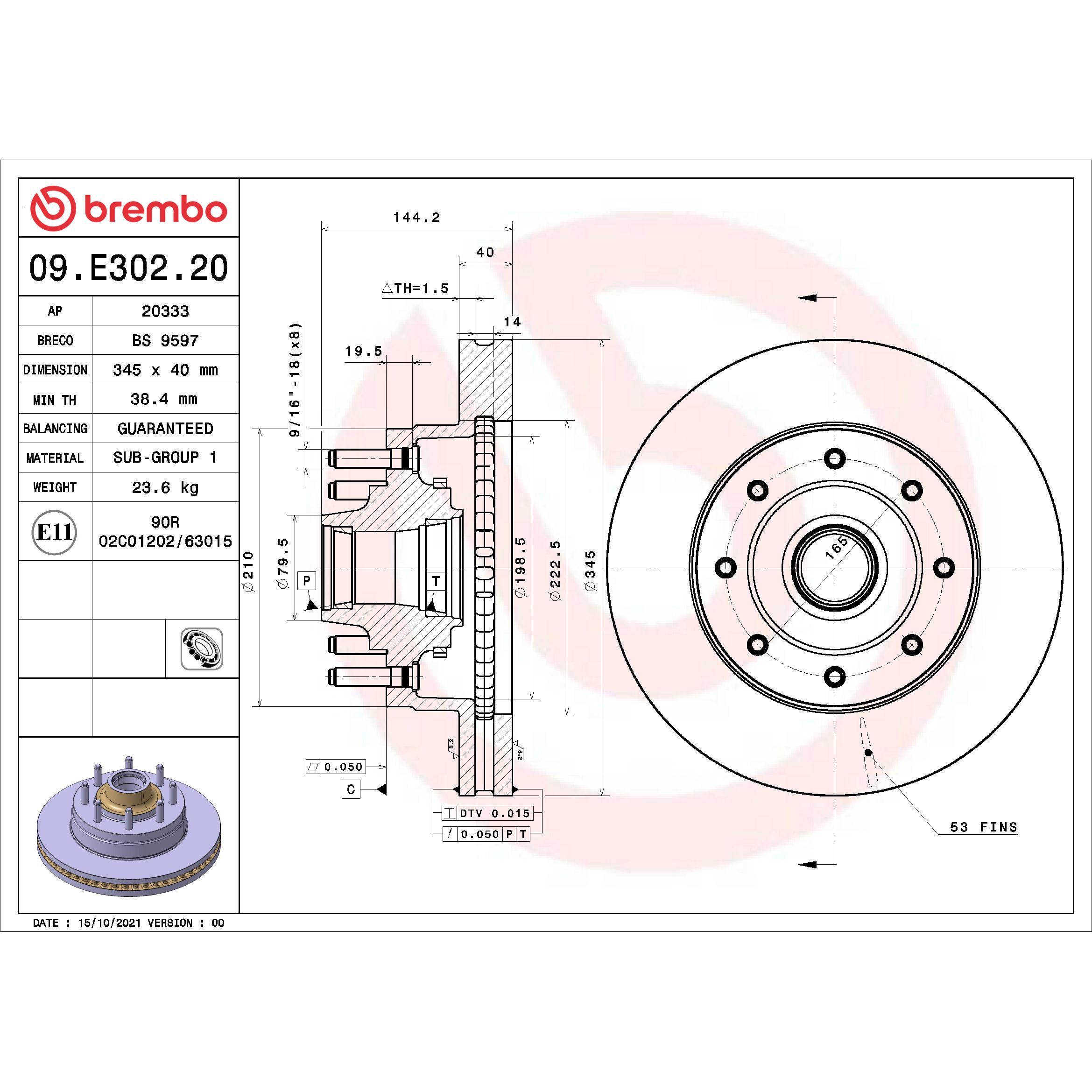Disc Brake Rotor 09.E302.20 | AutoZone