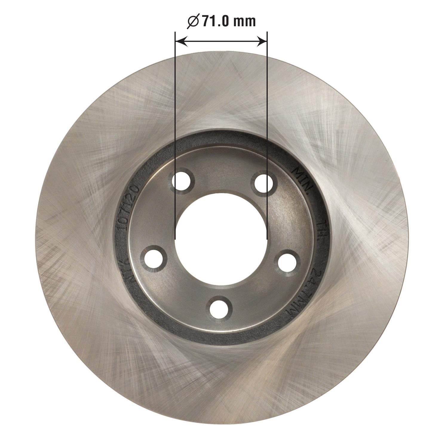 For Ford F-150 97-00 DuraGo Plain Vented Front Brake Rotor & Hub - View #3