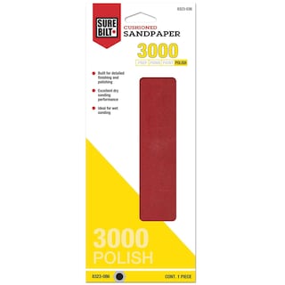 Aumotop Sandpaper Waterproof Set Kit 120-3000 Grit DualUse Polishing for Wood Metal 14pcs Sand Paper (42 Piece Set