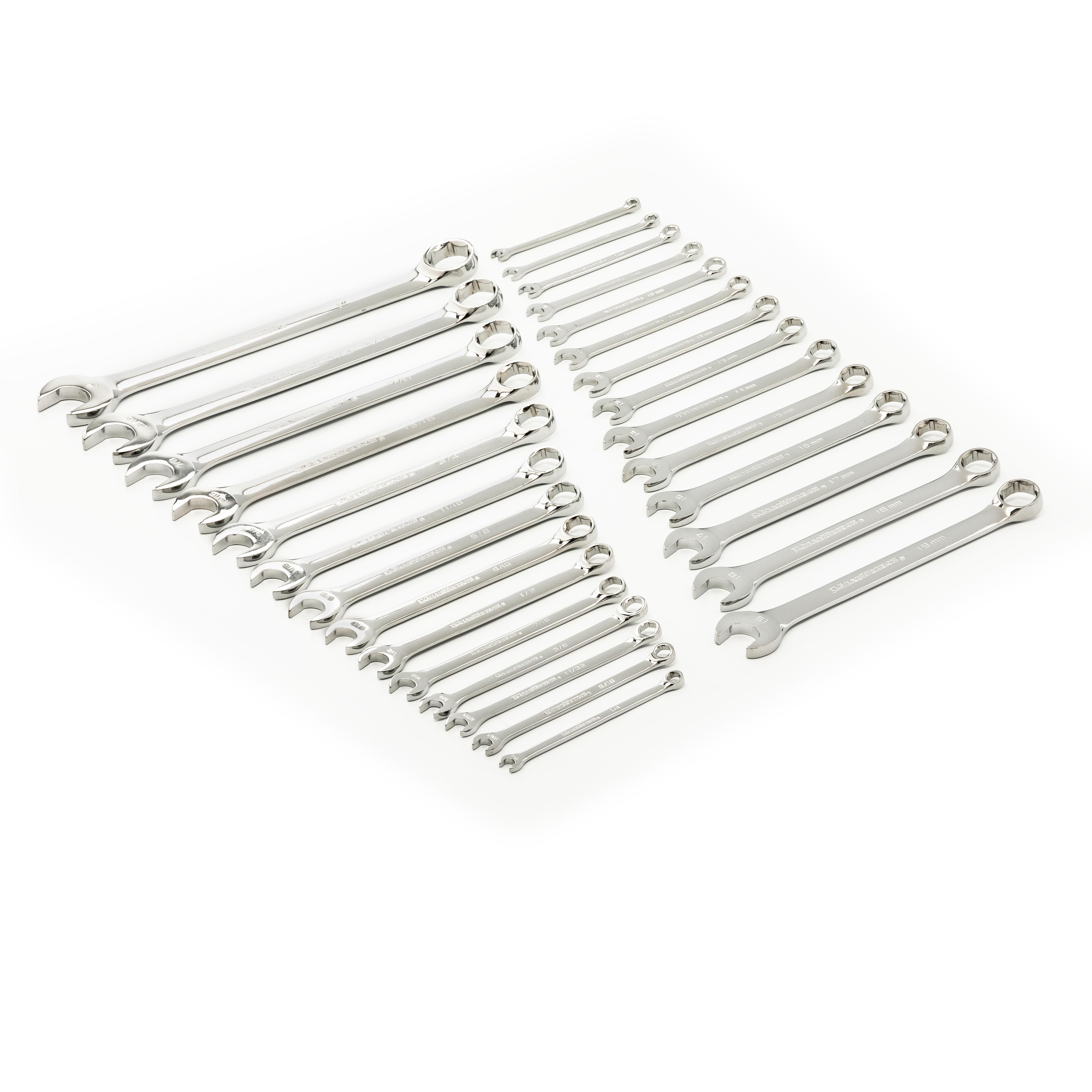 GEARWRENCH コンビネーションレンチ６本セット GearWrench 6 Point Combination SAE and Metric Wrench Set 28 Piece