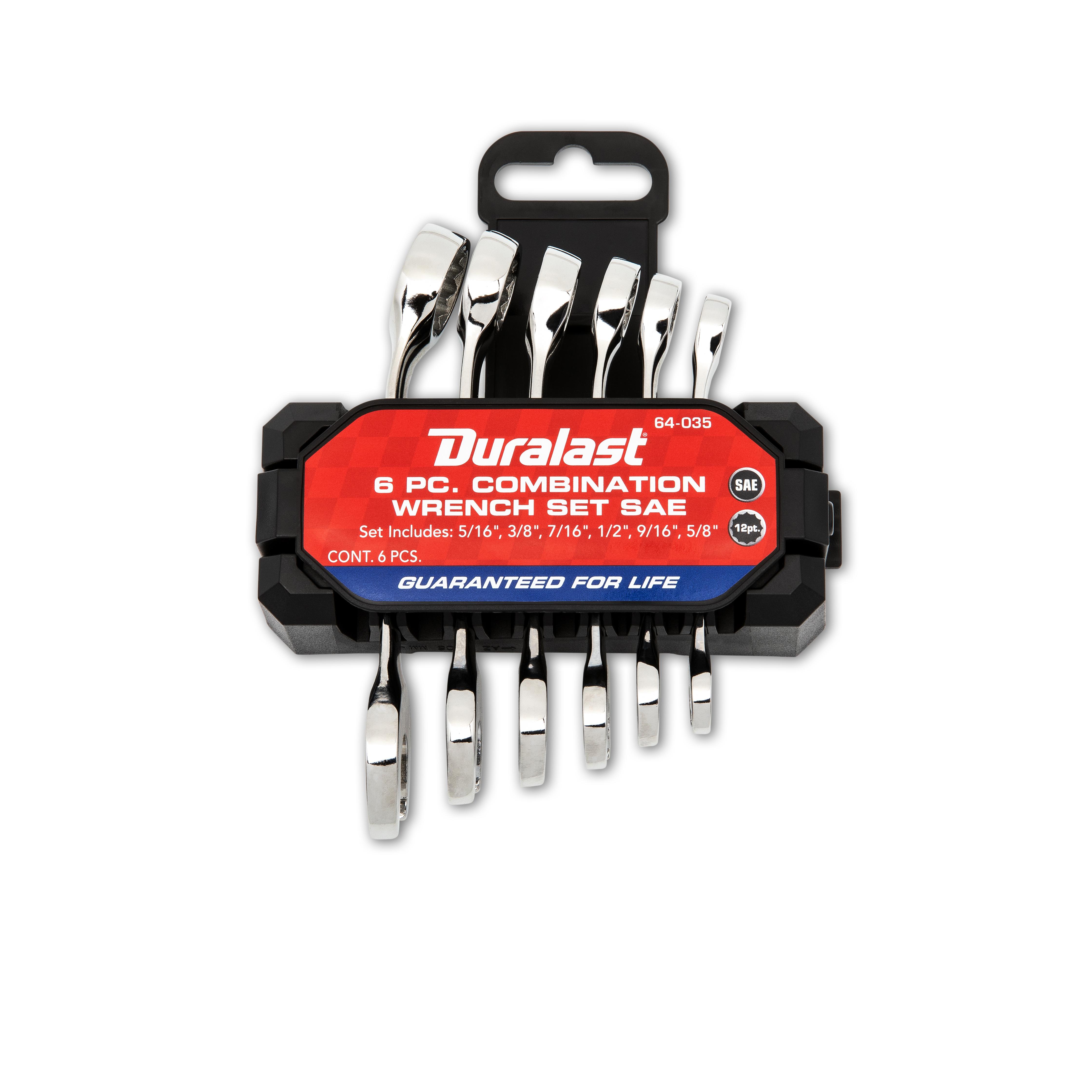 Duralast SAE Stubby Combination Wrench Set 6 Piece | AutoZone